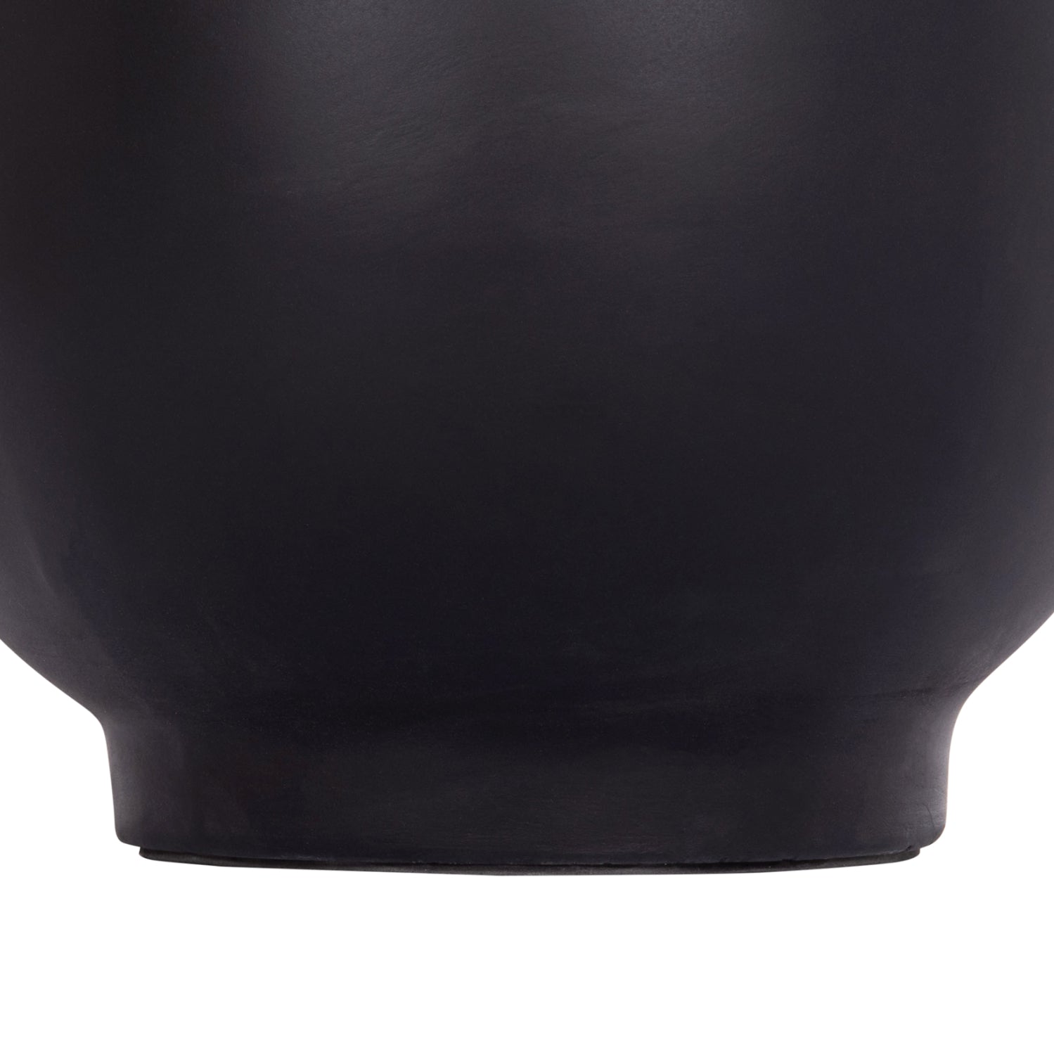 Декоративна подова ваза Линтер фибро цимент черен--тиково дърво φ34x60hcm.