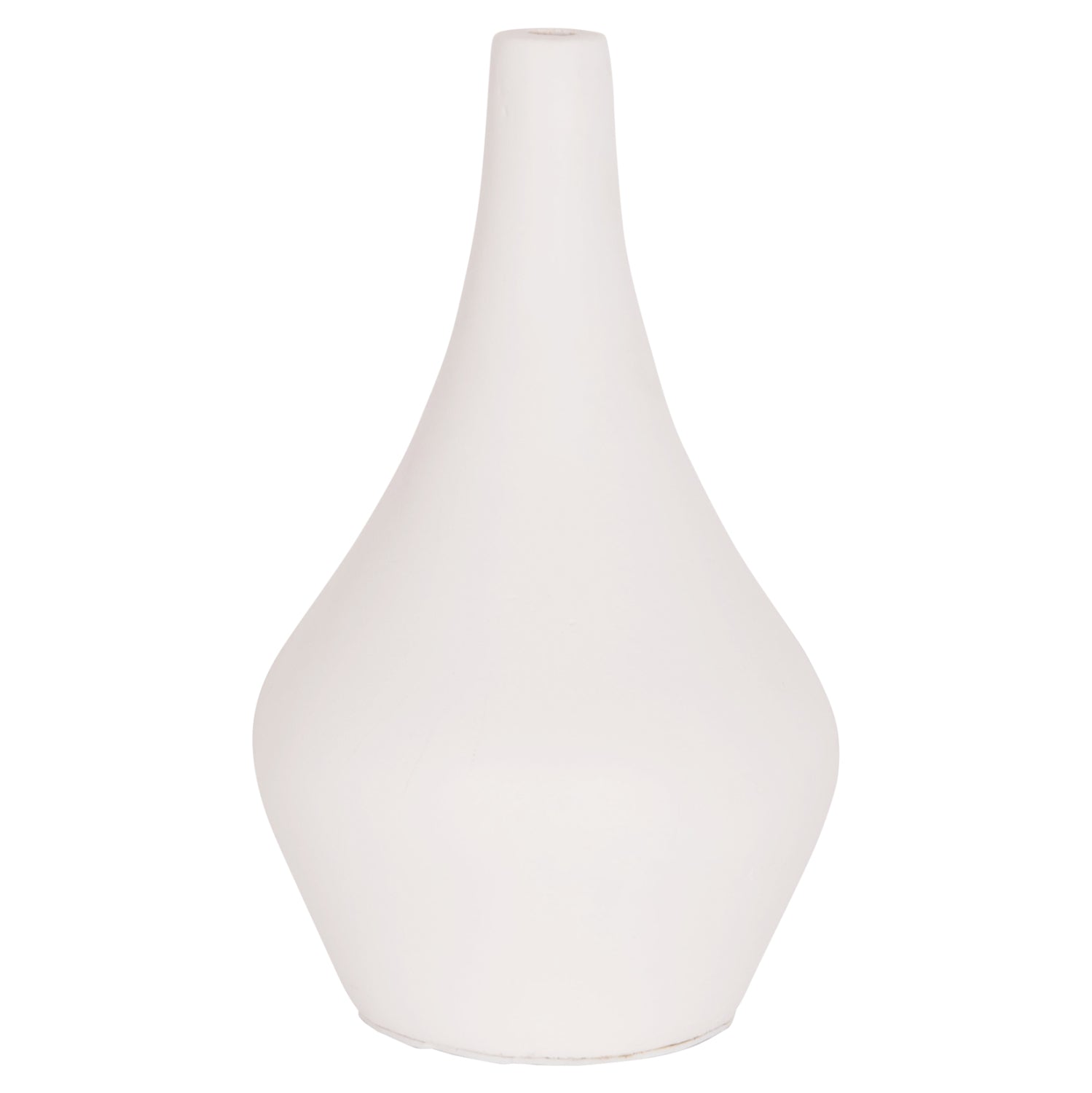 Декоративна маса ваза Дени теракота в бяло--φ15x27hсм.