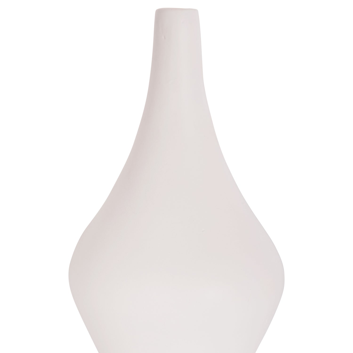 Декоративна маса ваза Дени теракота в бяло--φ15x27hсм.