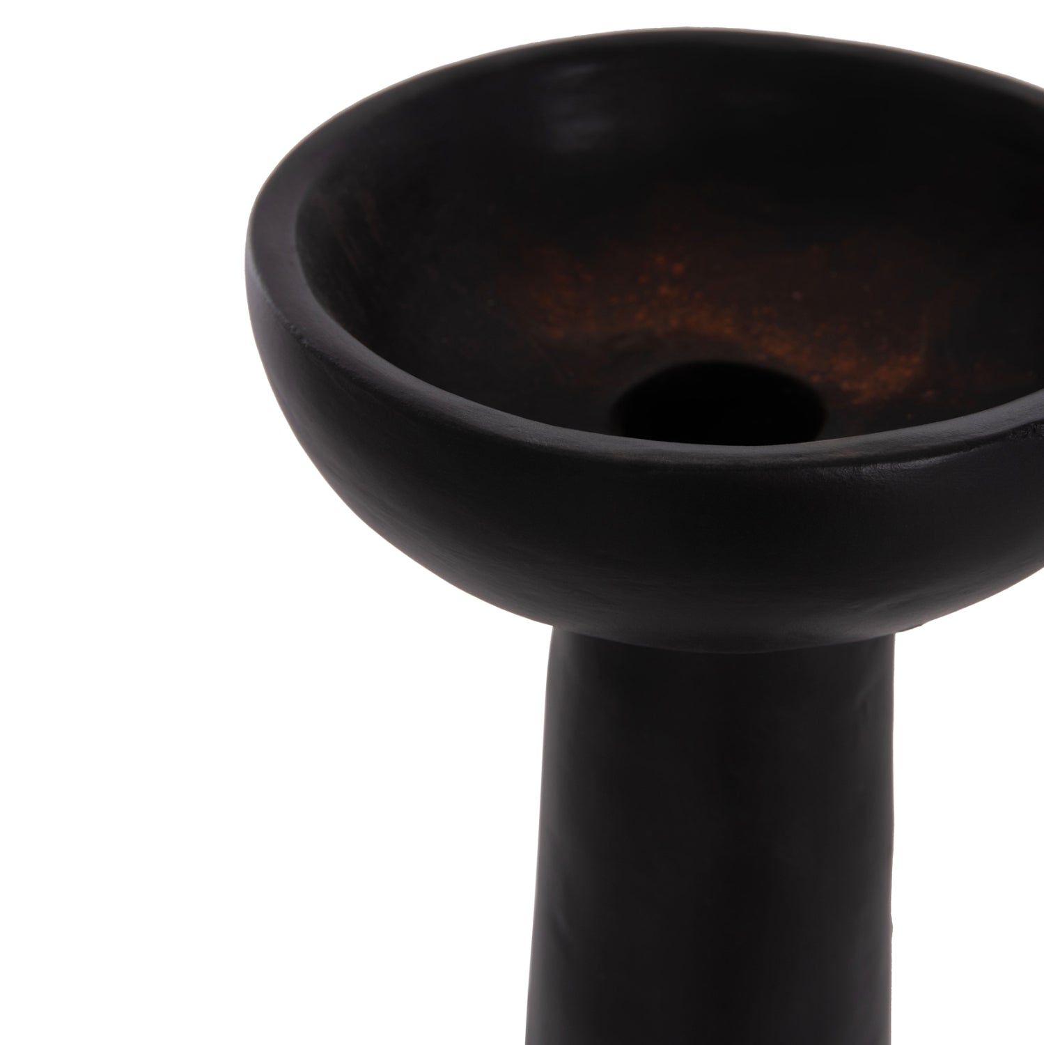 Настолна декоративна ваза от теракота Lekkan в черно-ф18x38cm.