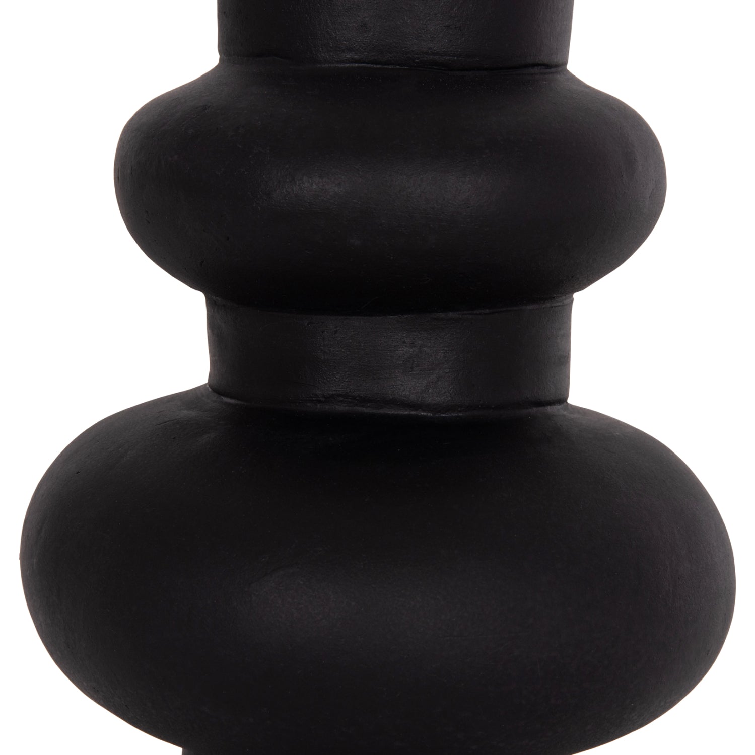 Настолна декоративна ваза от теракота lema в черно--φ22x29hcm.