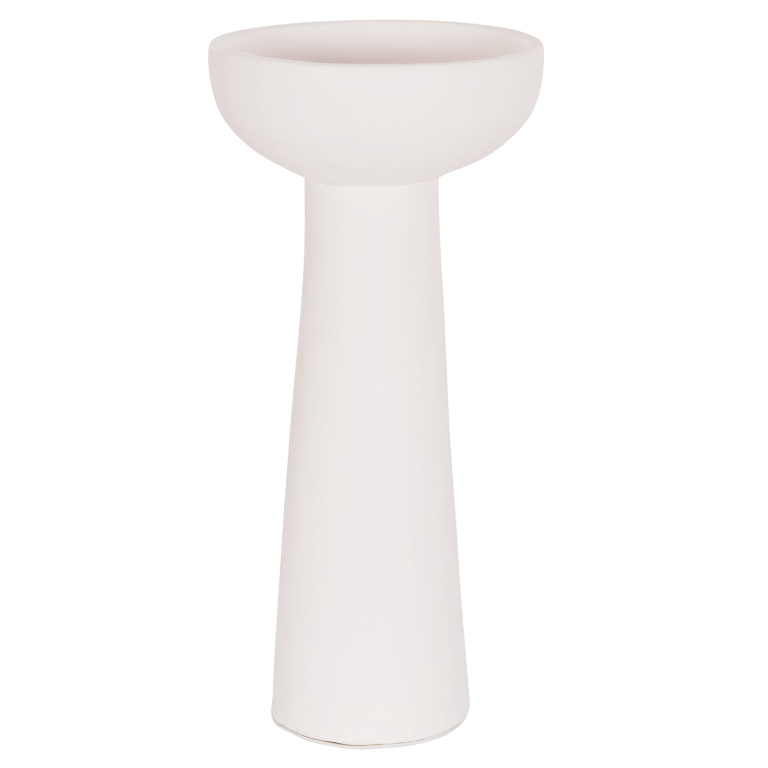 Декоративна маса lekkan теракота ваза в бяло--φ18x38hcm.