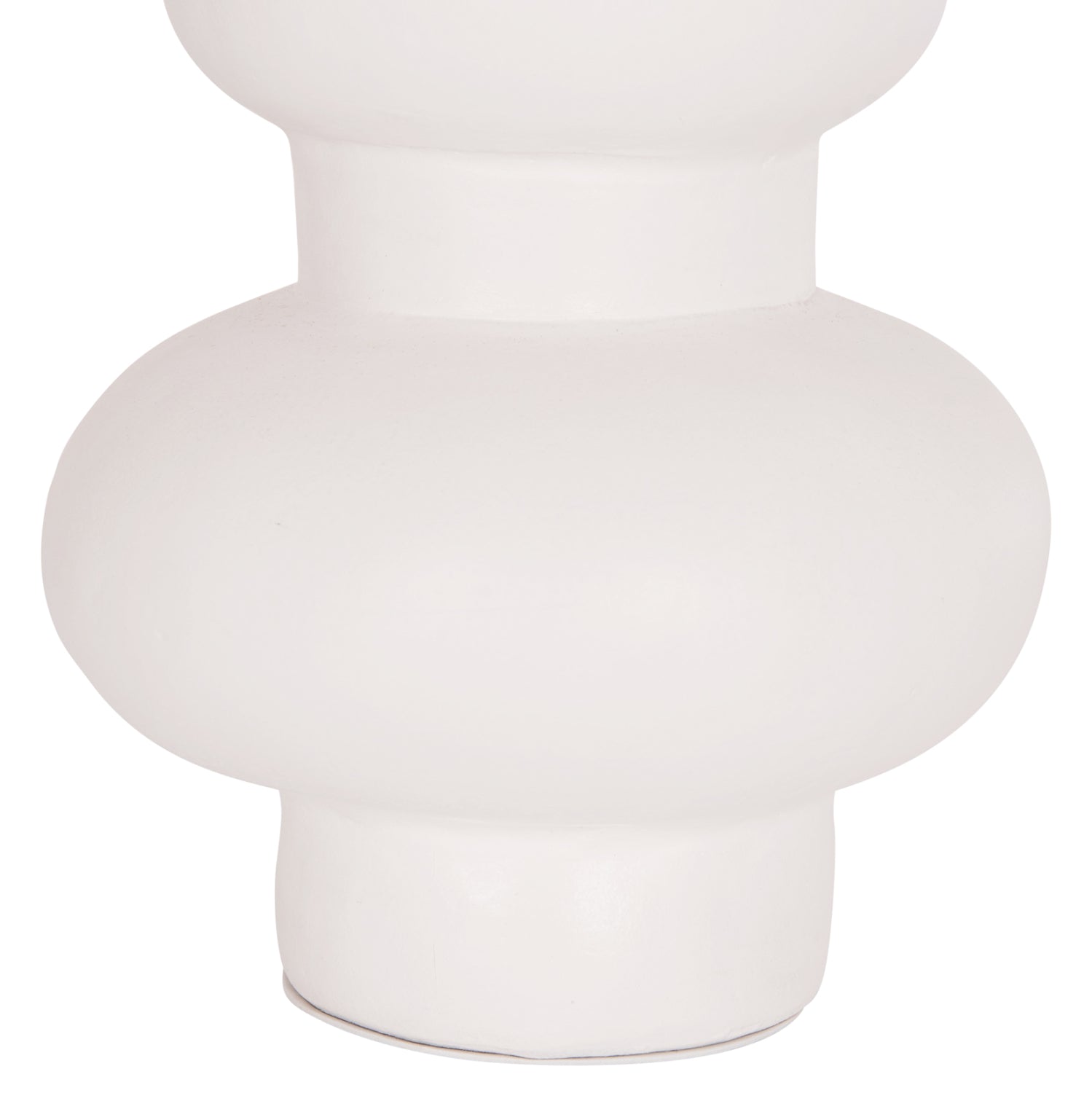 Настолна декоративна ваза от теракота LEMA в бяло--φ22x29hcm.