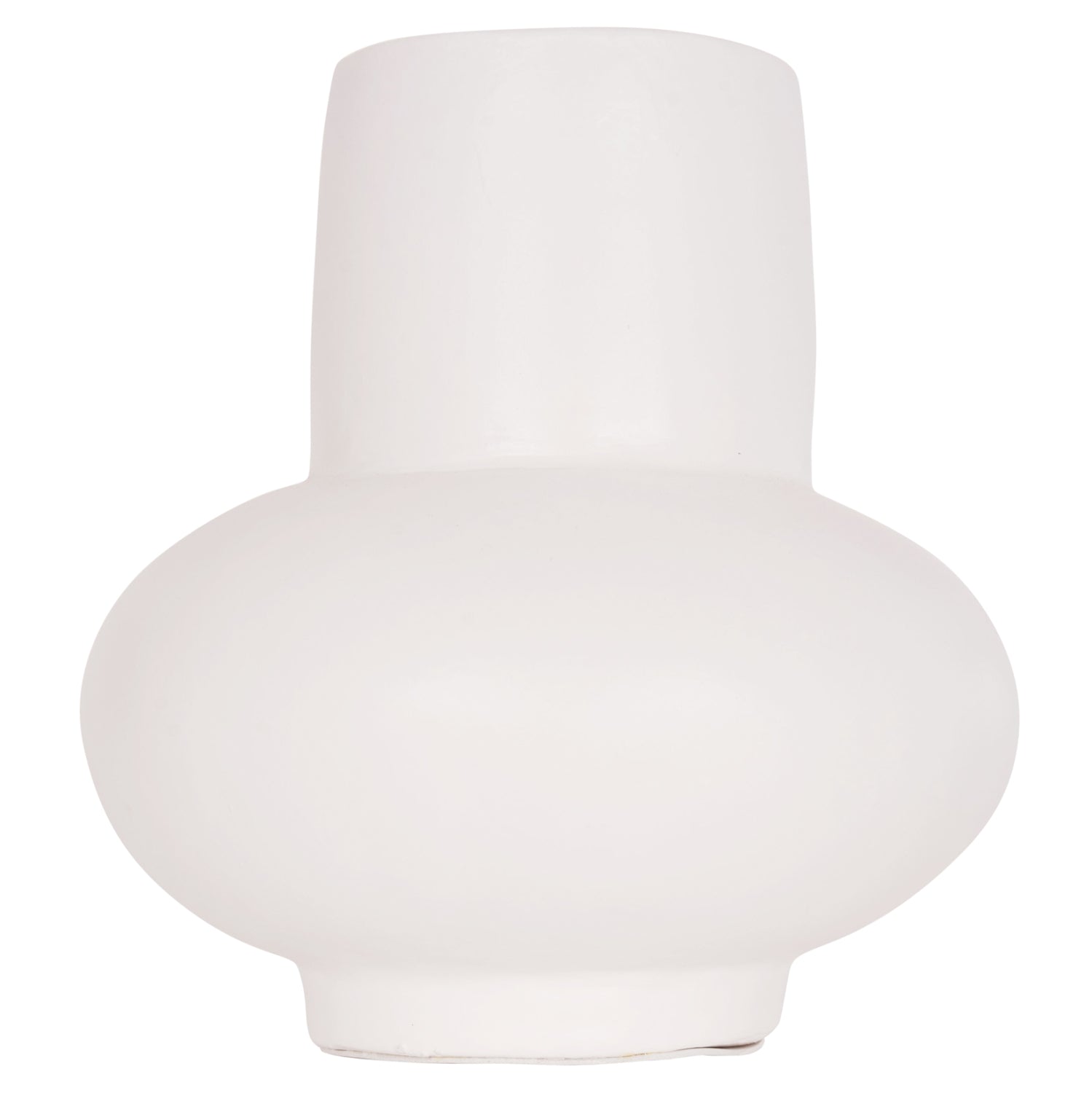 Декоративна ваза от теракота LEMA в бяло--φ22x22cm.