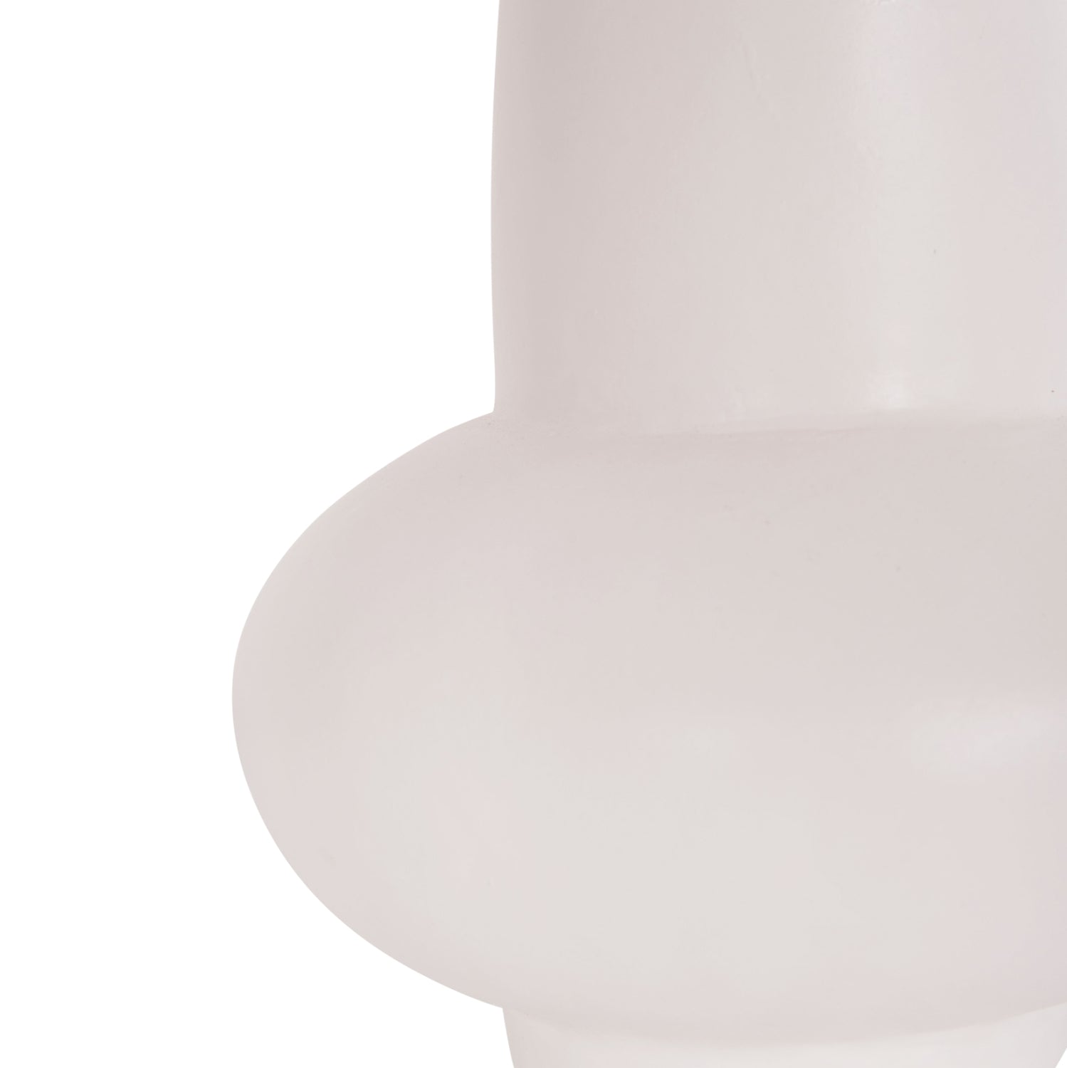 Декоративна ваза от теракота LEMA в бяло--φ22x22cm.