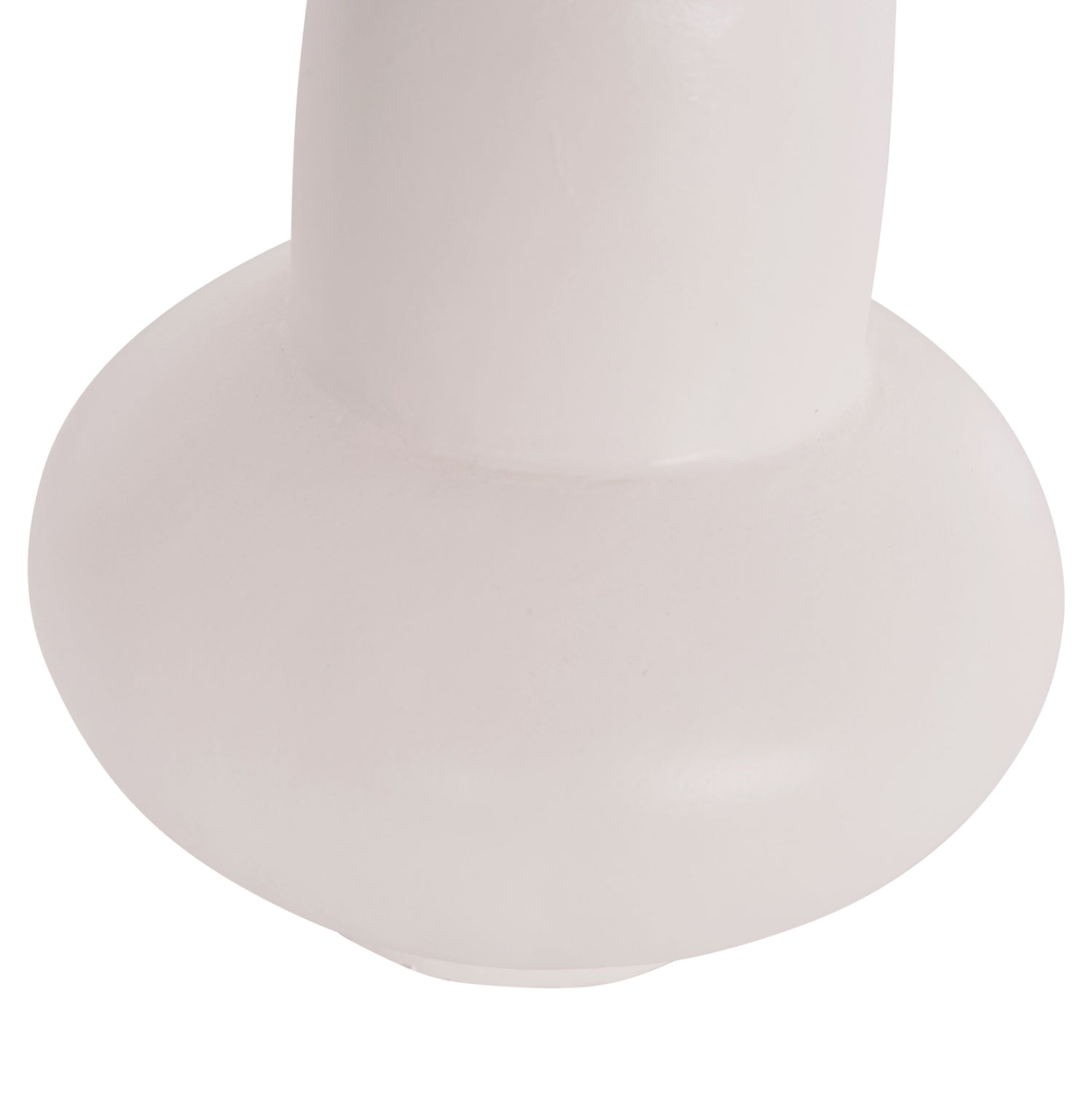 Декоративна ваза от теракота LEMA в бяло--φ22x22cm.