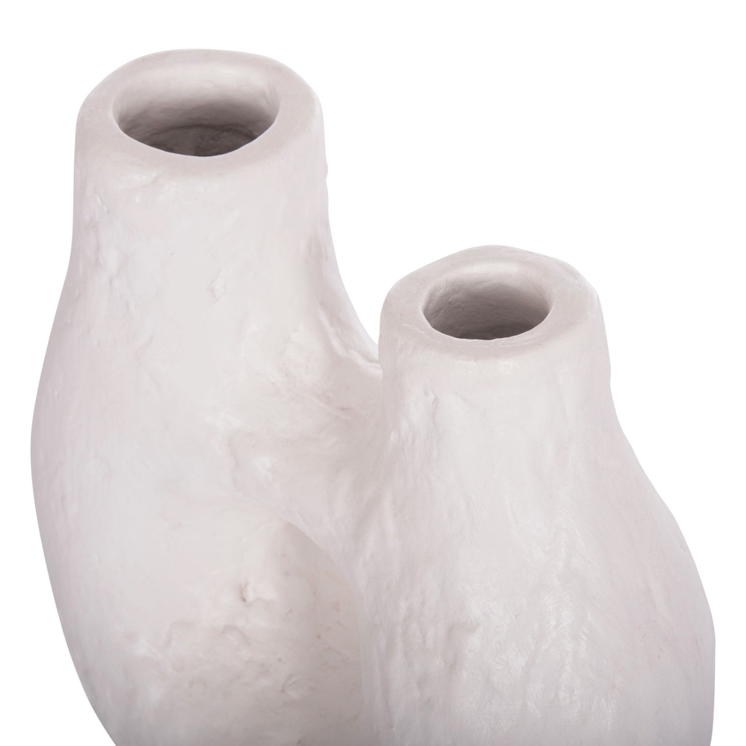 Декоративна ваза за маса Namentis бяла теракота -- 26x15x35 см