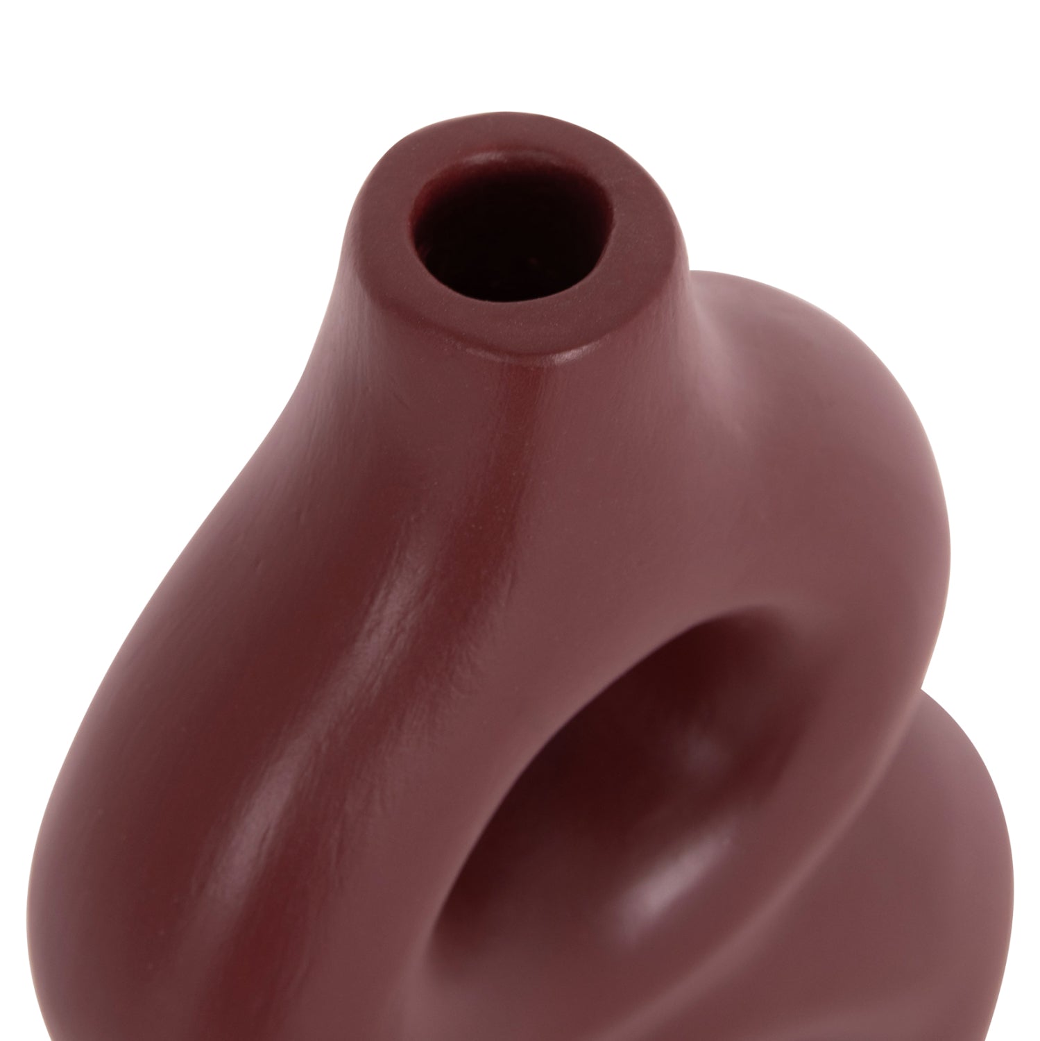 Декоративна настолна ваза фиорин теракота в кафяво--21x7.5x31см.