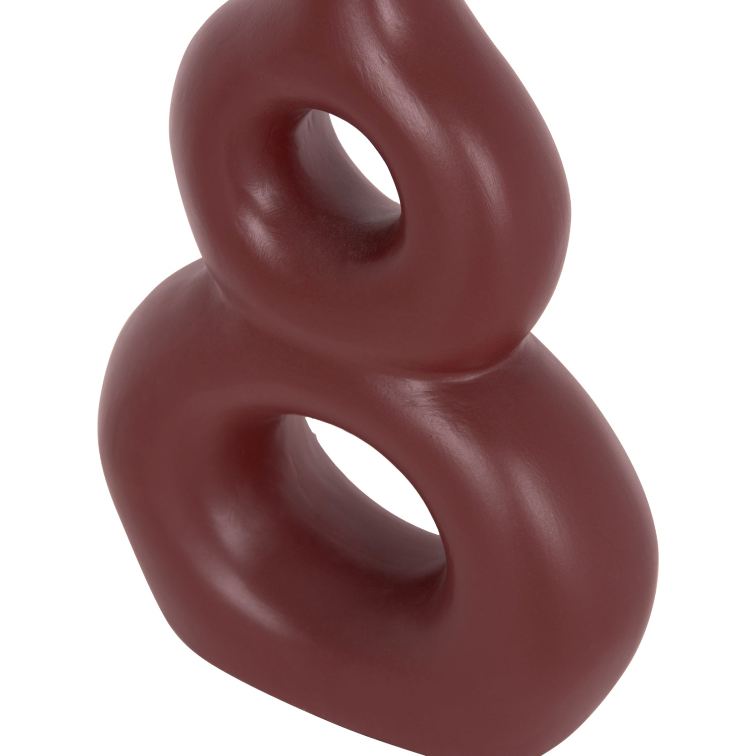 Декоративна настолна ваза фиорин теракота в кафяво--21x7.5x31см.