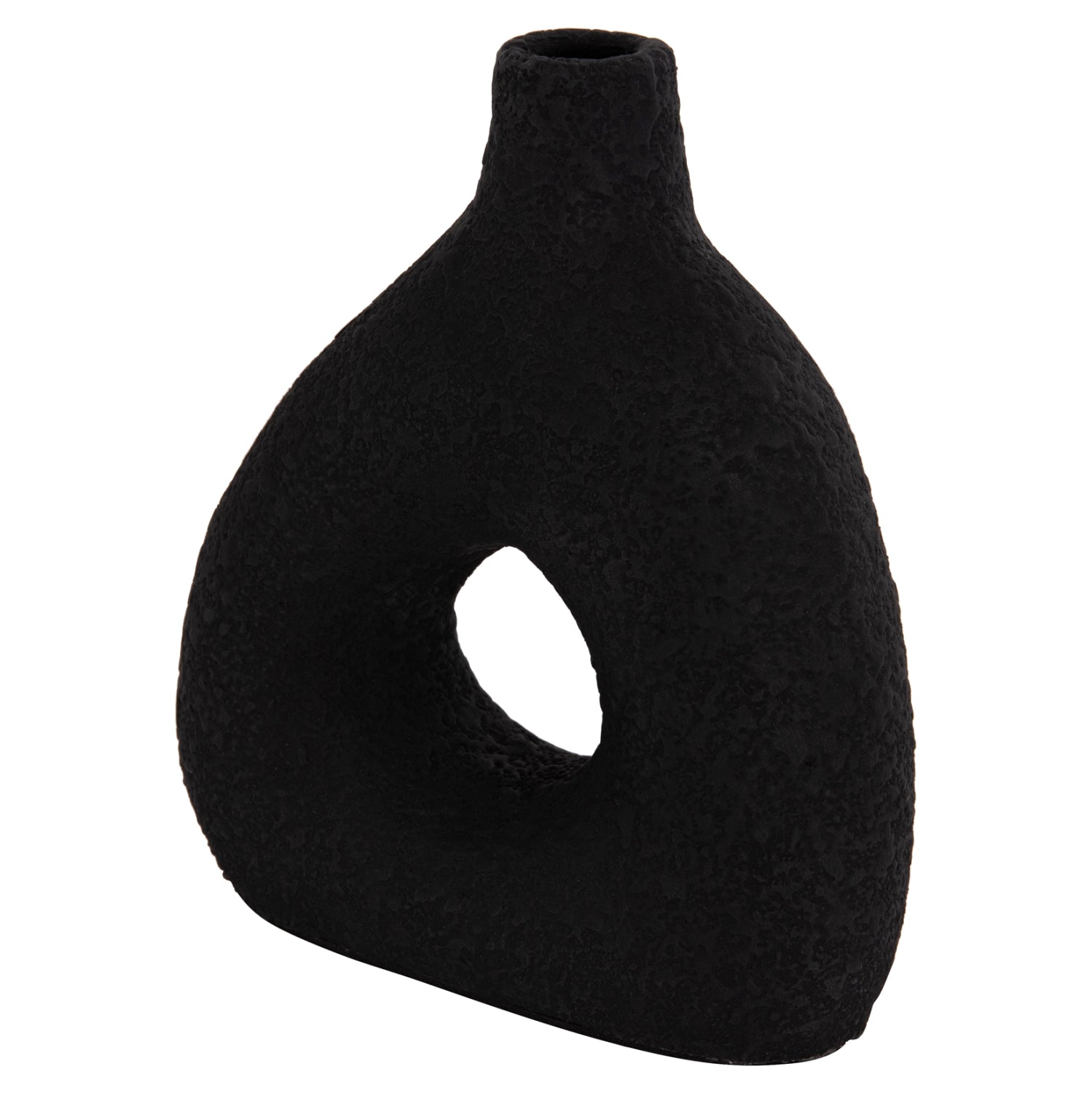 Декоративна ваза за маса DECANT КГ4667.01m теракота в черно--17x6.5x20cm.