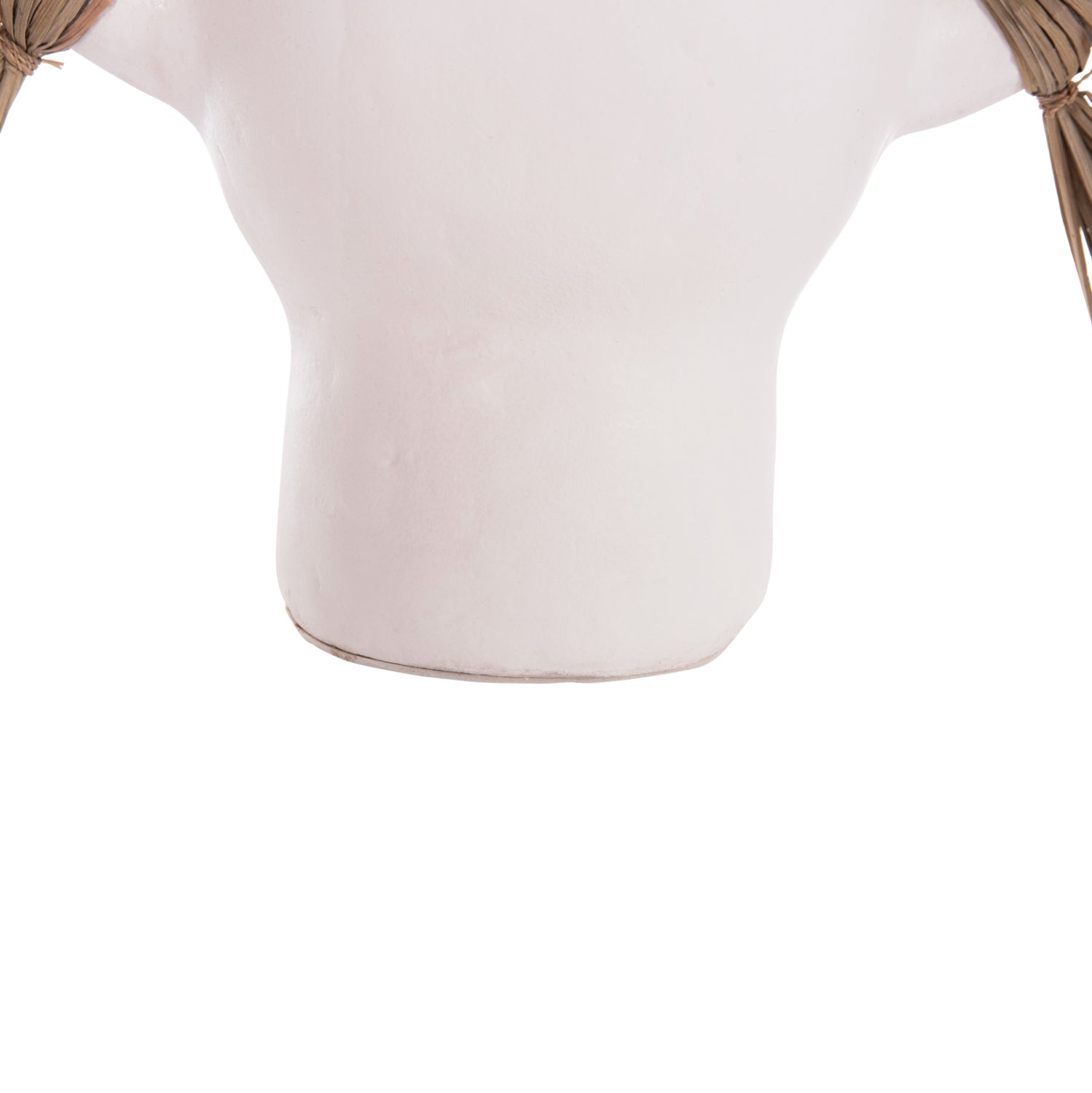 Декоративна ваза Alica бяла теракота и трева -- 55x19x34см