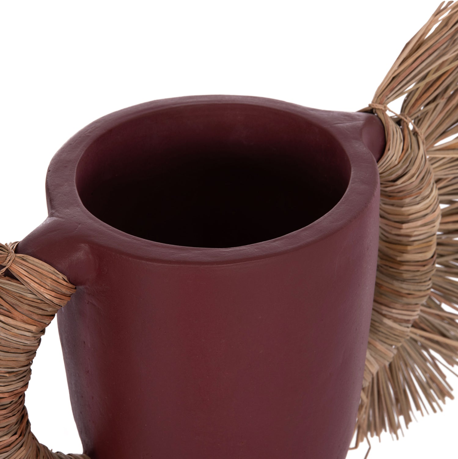 Декоративна ваза Alica теракота и трева -- 64x22x38см