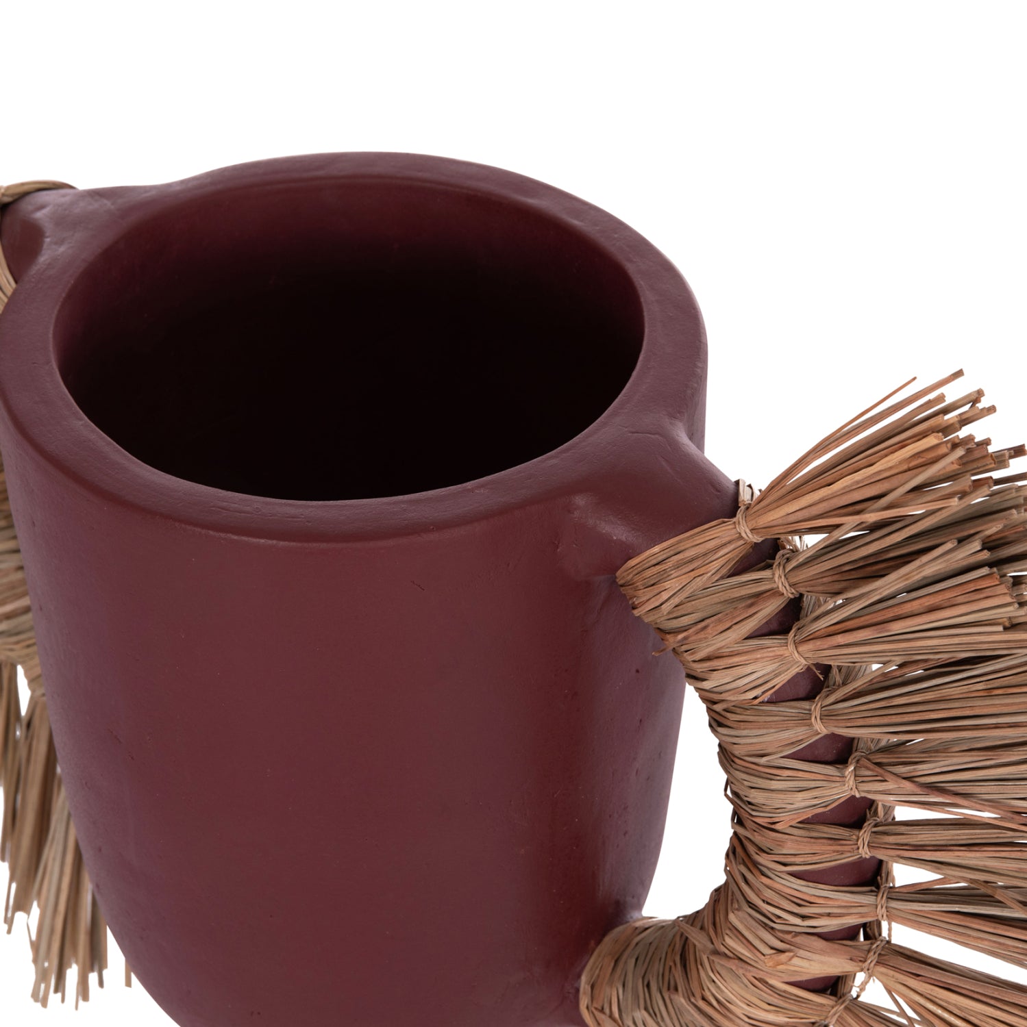 Декоративна ваза Alica теракота и трева -- 64x22x38см