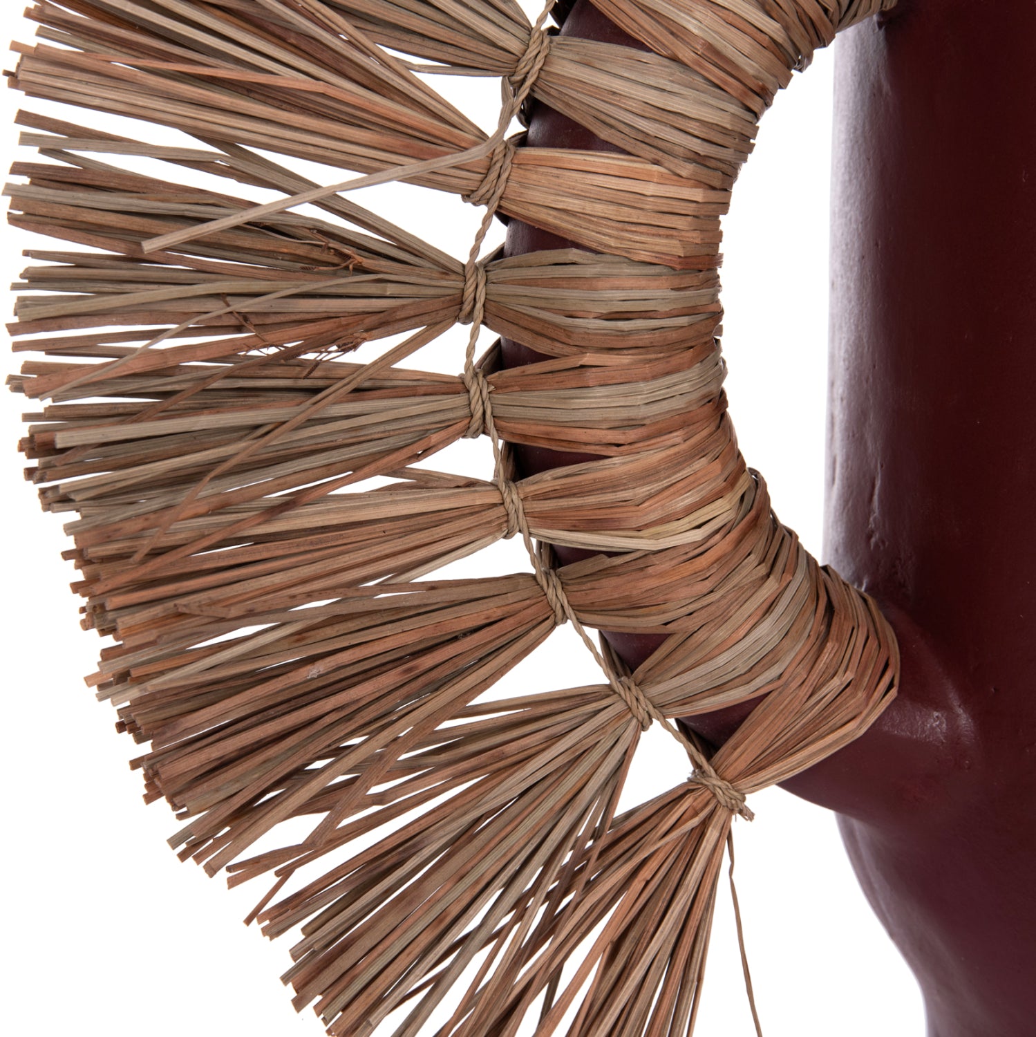 Декоративна ваза Alica теракота и трева -- 55x19x34см