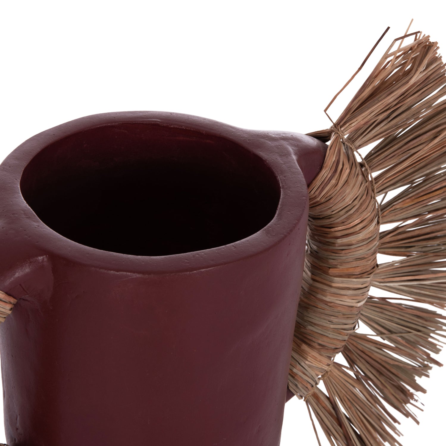 Декоративна ваза Alica теракота и трева -- 55x19x34см