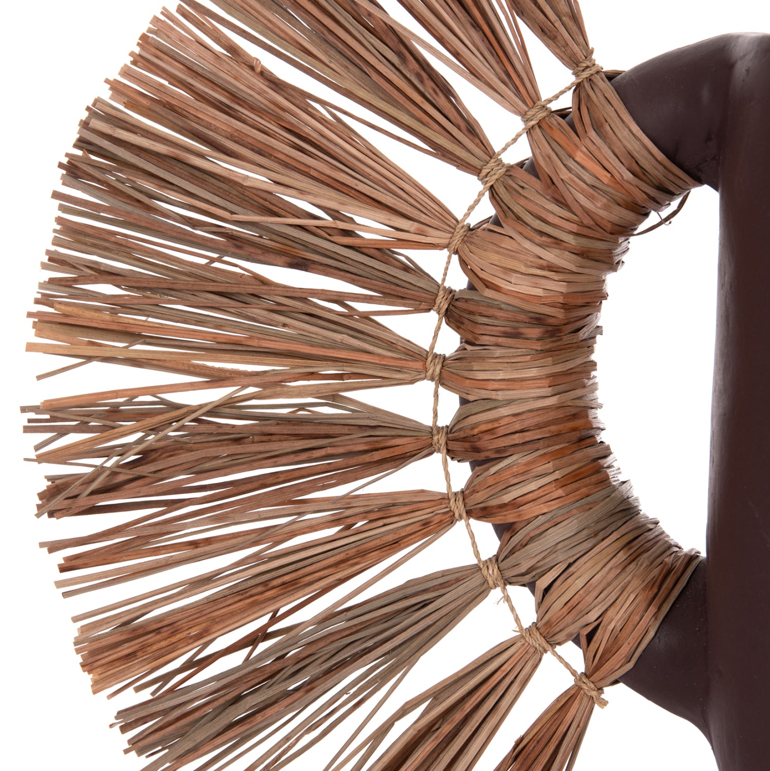 Декоративна ваза за маса Alica шоколад теракота и трева -- 55x19x34см