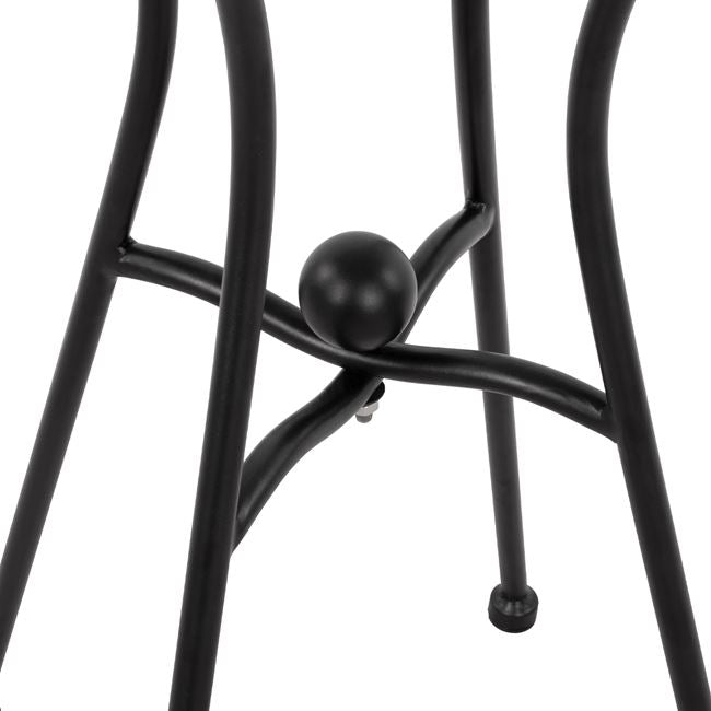 Основа за маса метална 466 / 50х50/71см -черен цвят