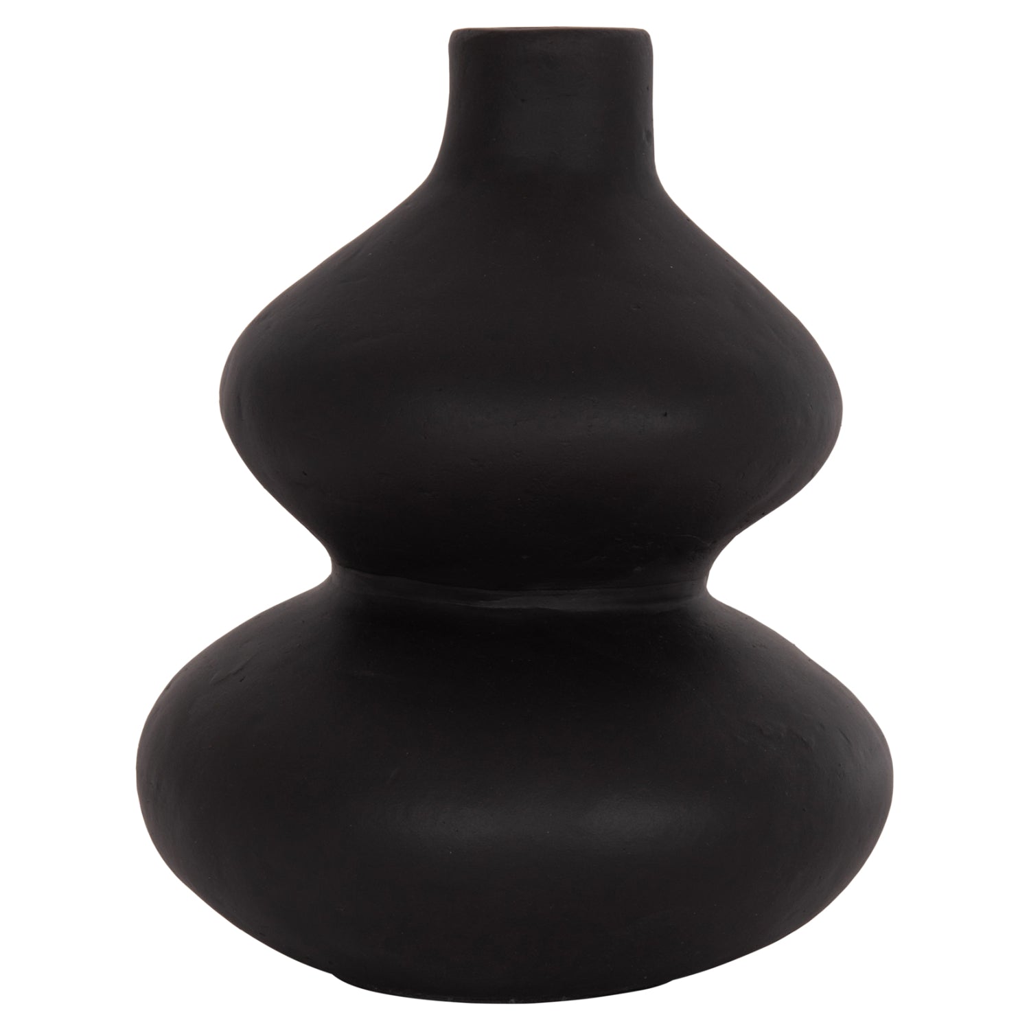 Декоративна ваза Сhelin теракота в черно--φ20x25cm.