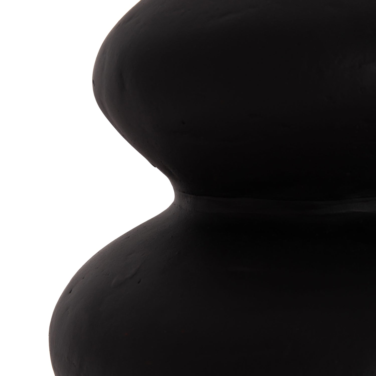 Декоративна ваза Сhelin теракота в черно--φ20x25cm.