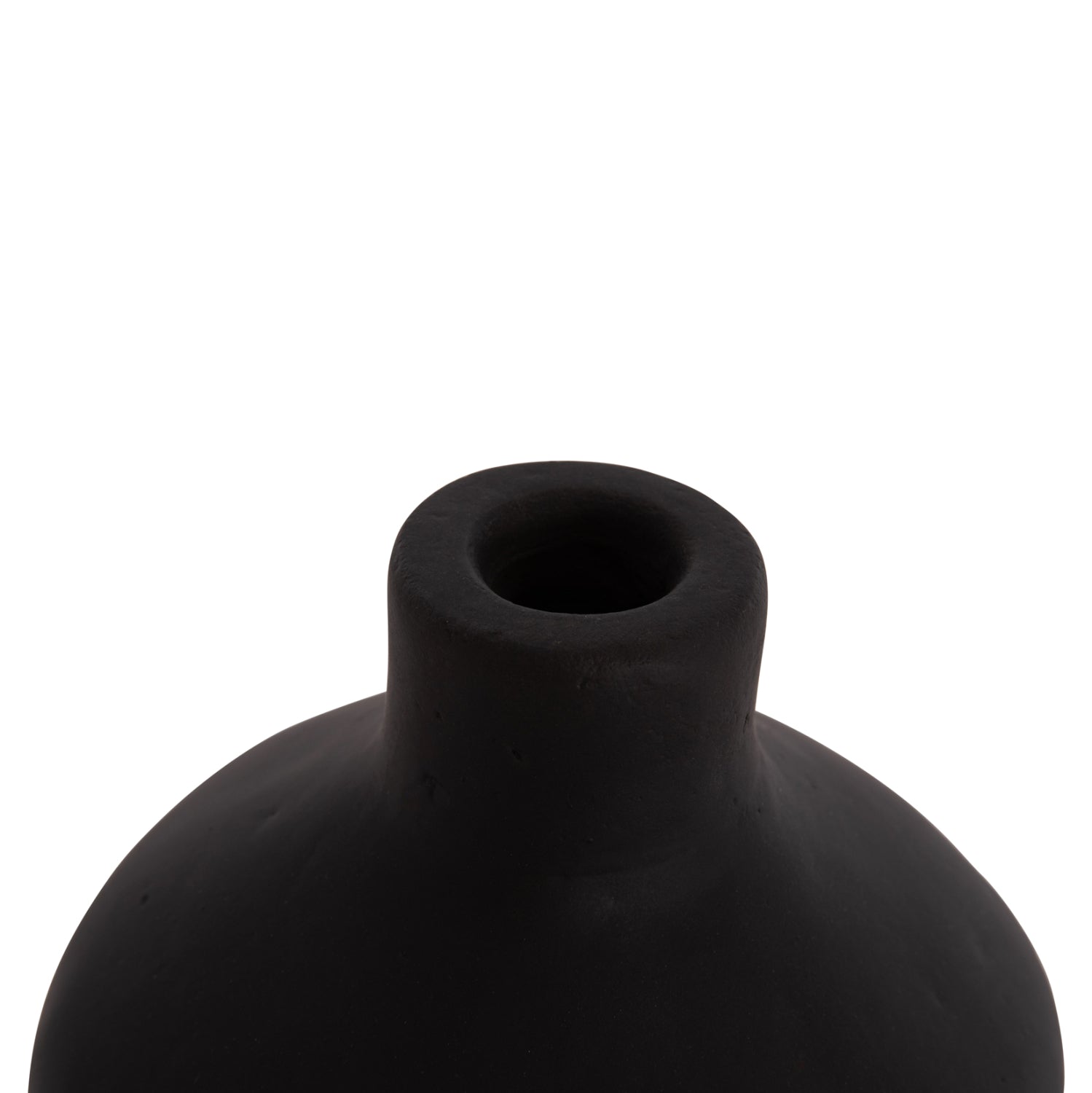 Декоративна ваза Сhelin теракота в черно--φ20x25cm.