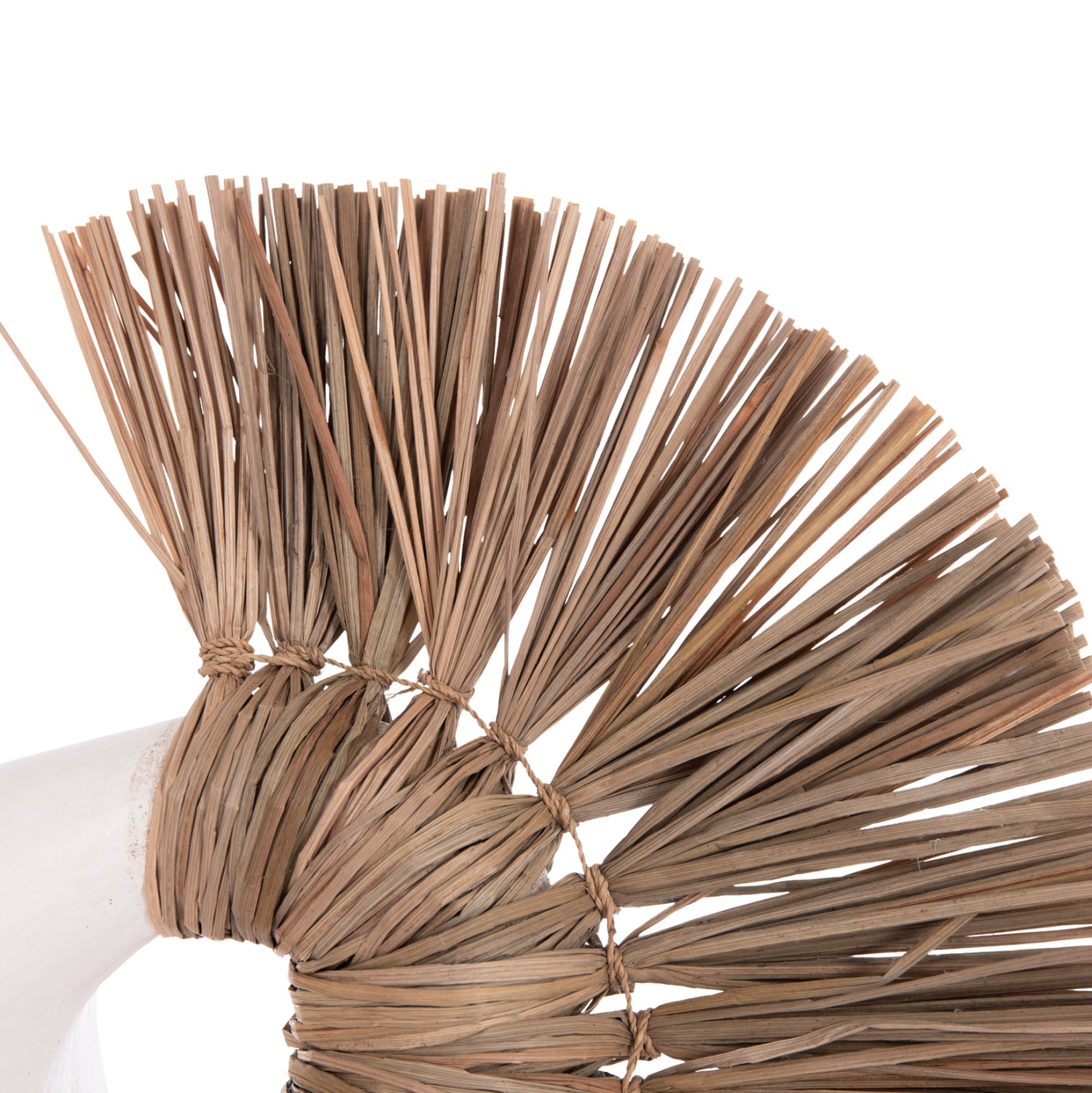 Декоративна маса Аlica2 бяла теракота и трева -- 44x18x50см