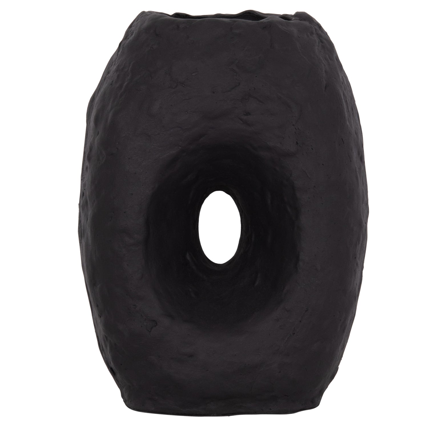 Настолна декоративна ваза namentis черна теракота--26.5x16x36.5cm