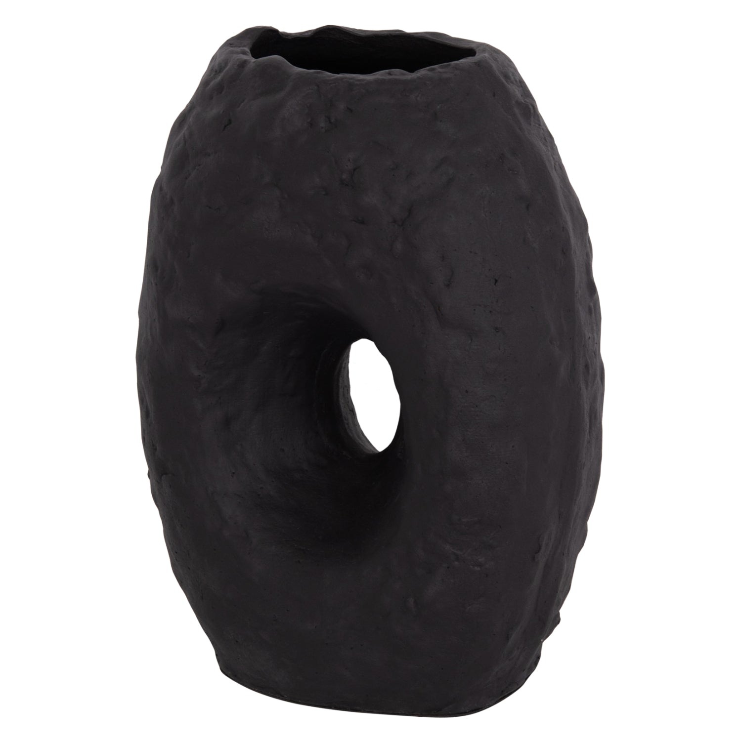 Настолна декоративна ваза namentis черна теракота--26.5x16x36.5cm