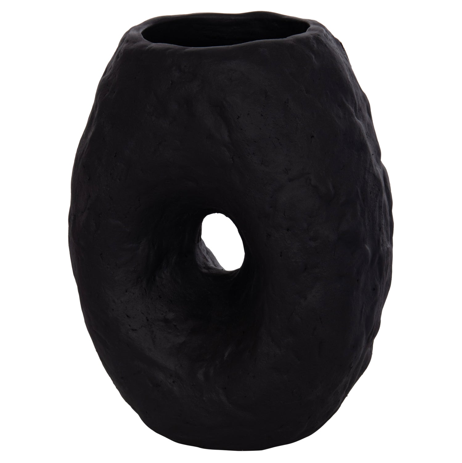 Настолна декоративна ваза namentis черна теракота--22x13x28hcm