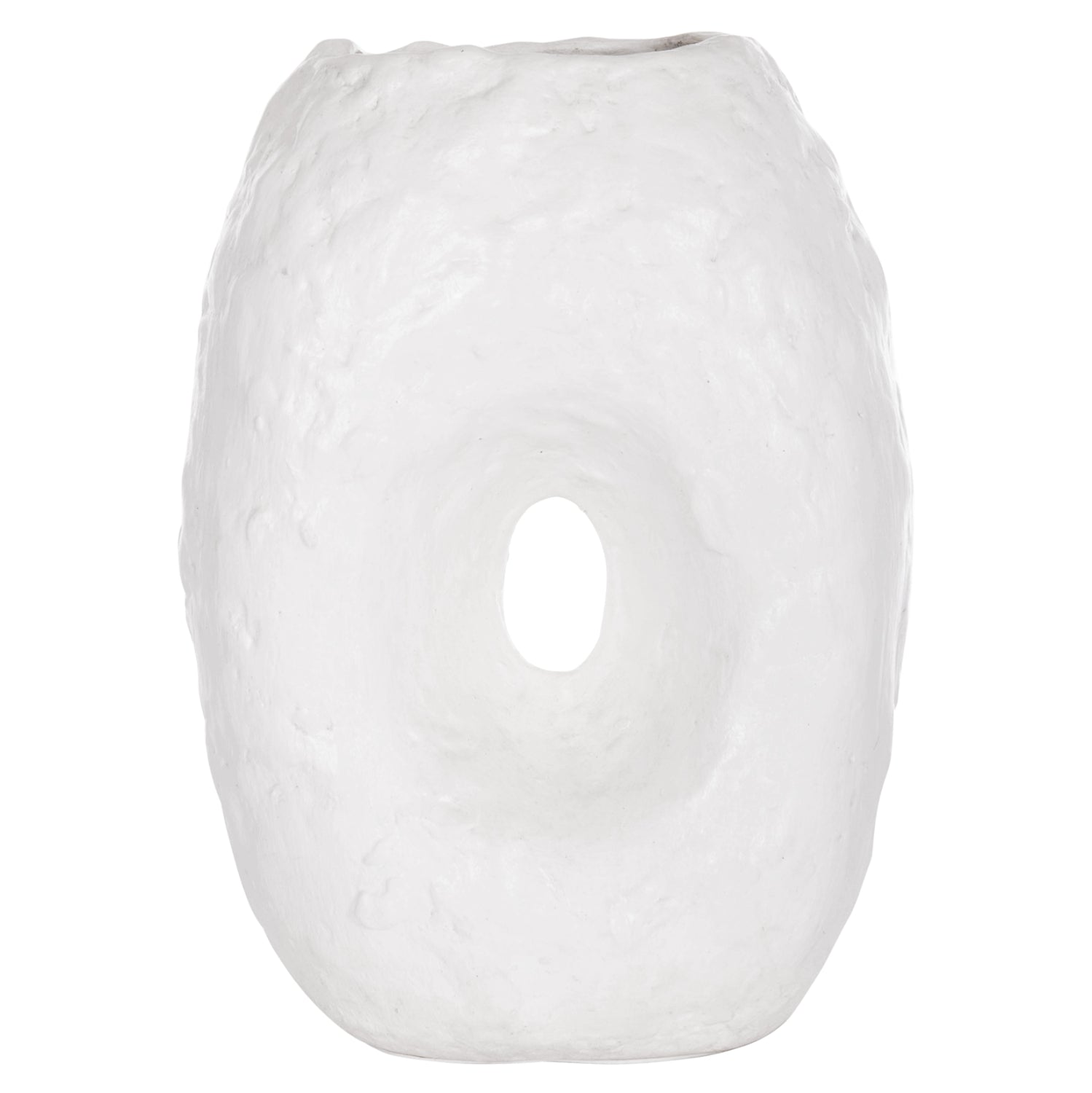 Декоративна ваза Namentis бяла теракота -- 26.5x16x36.5см