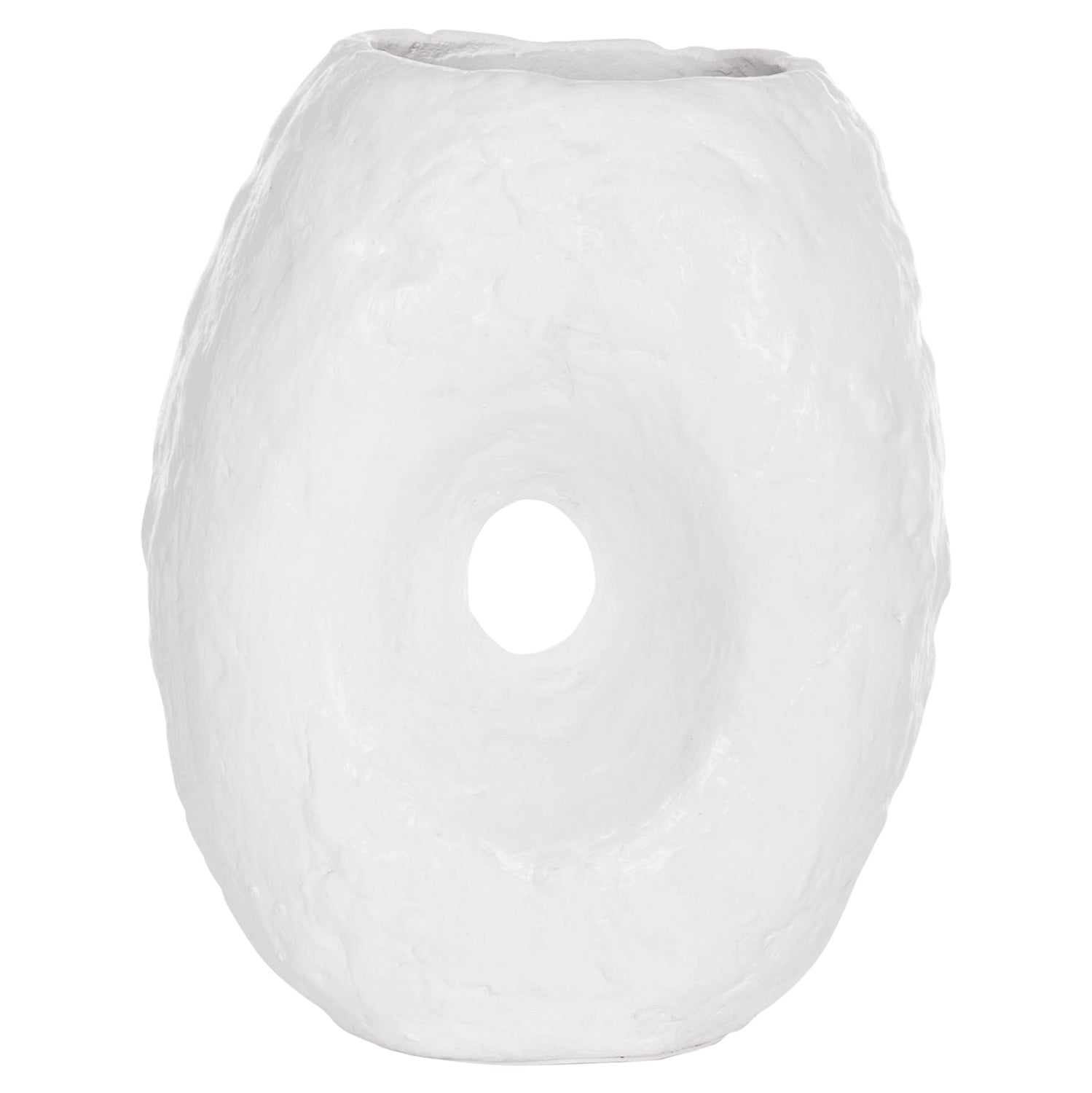 Настолна декоративна ваза namentis бяла теракота--22x13x28h