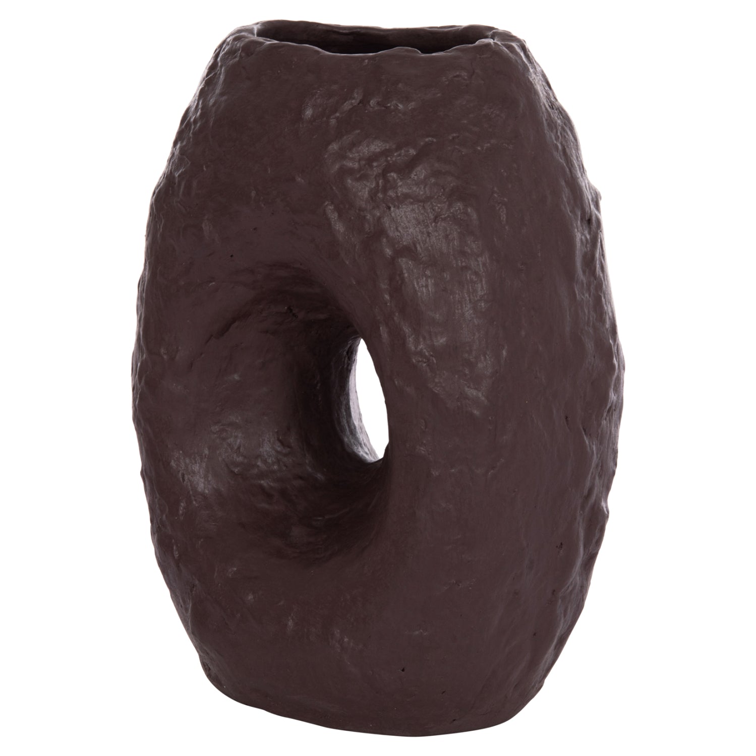 Настолна декоративна ваза namentis шоколад теракота--26.5x16x36.5cm