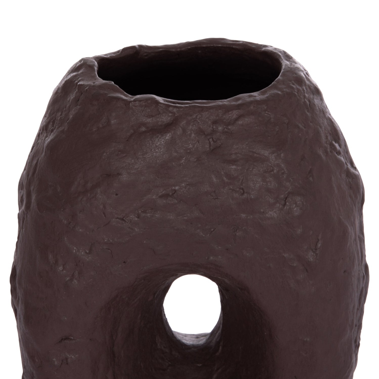 Настолна декоративна ваза namentis шоколад теракота--26.5x16x36.5cm