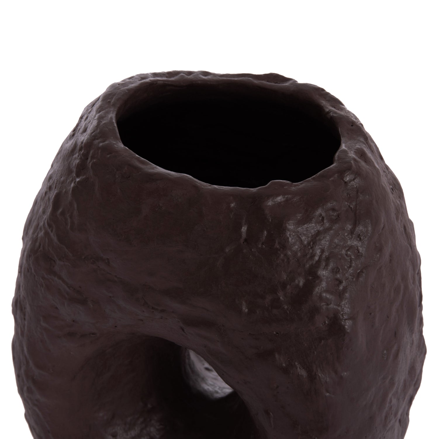 Настолна декоративна ваза namentis шоколад теракота--26.5x16x36.5cm