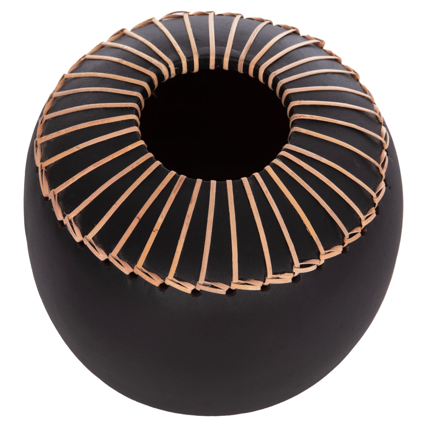 Декоративна ваза Lennox теракота в черно -- φ22x20всм