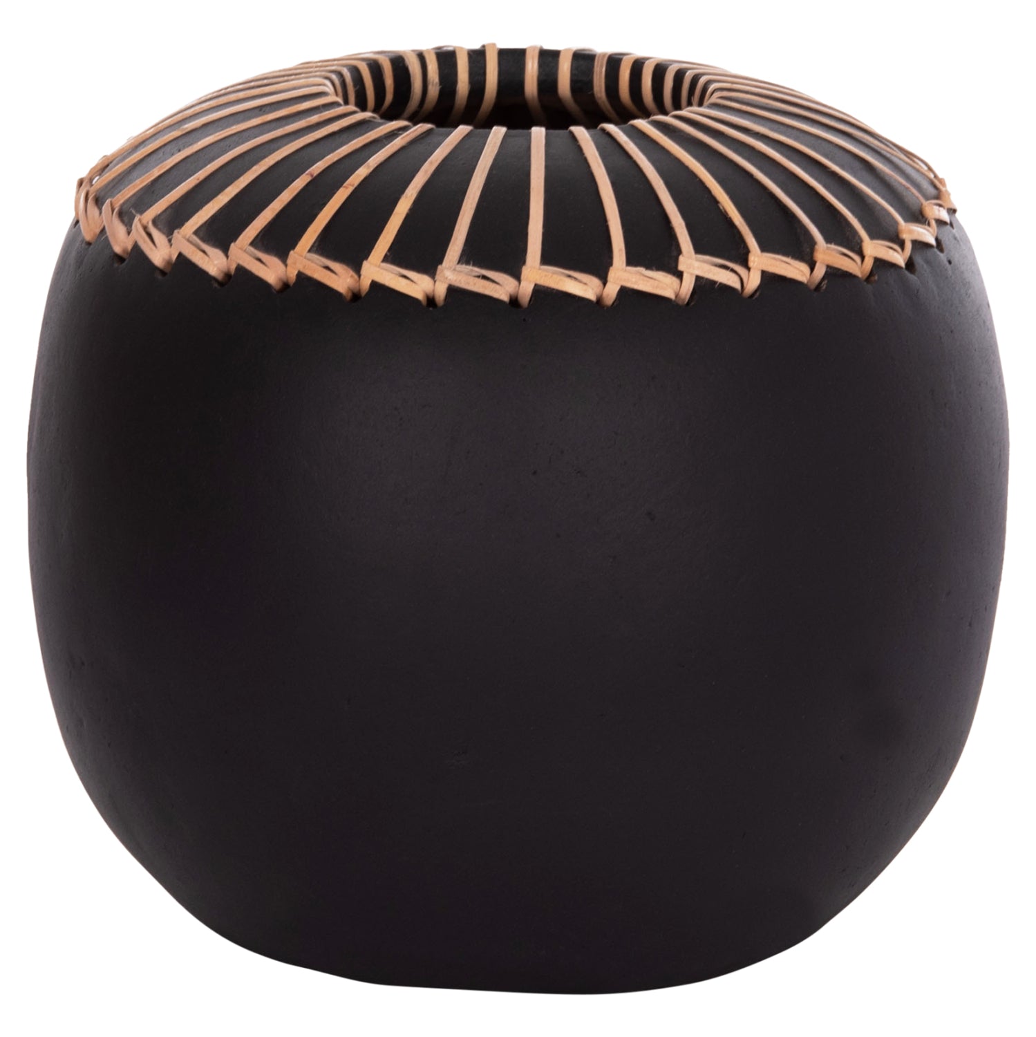 Декоративна ваза Lennox теракота в черно -- φ22x20всм