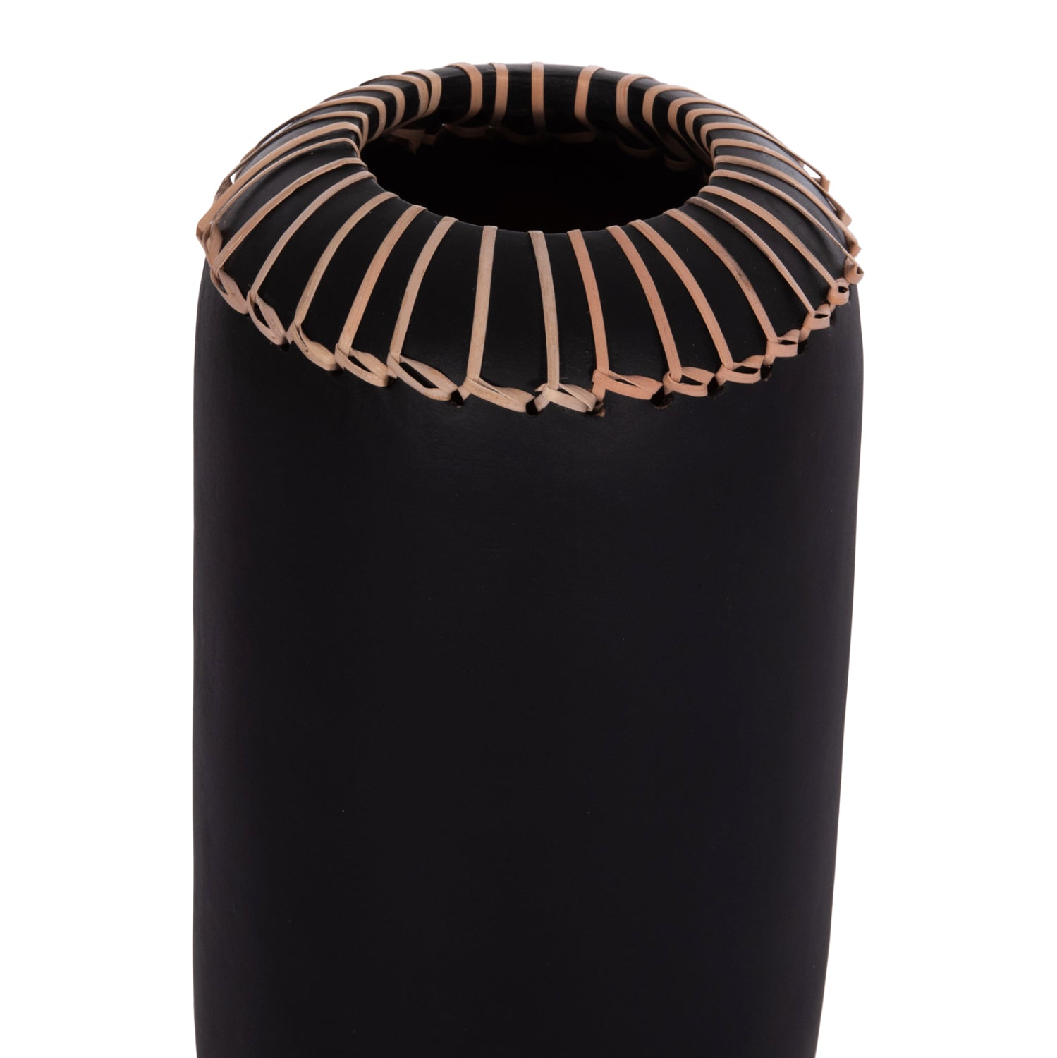 Декоративна ваза Lennox теракота в черно -- φ18x33hсм