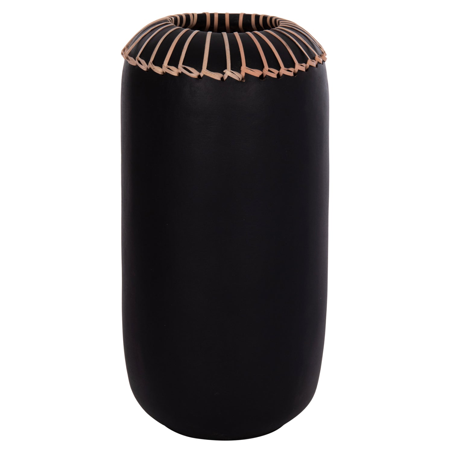 Декоративна ваза Lennox теракота в черно -- φ18x33hсм