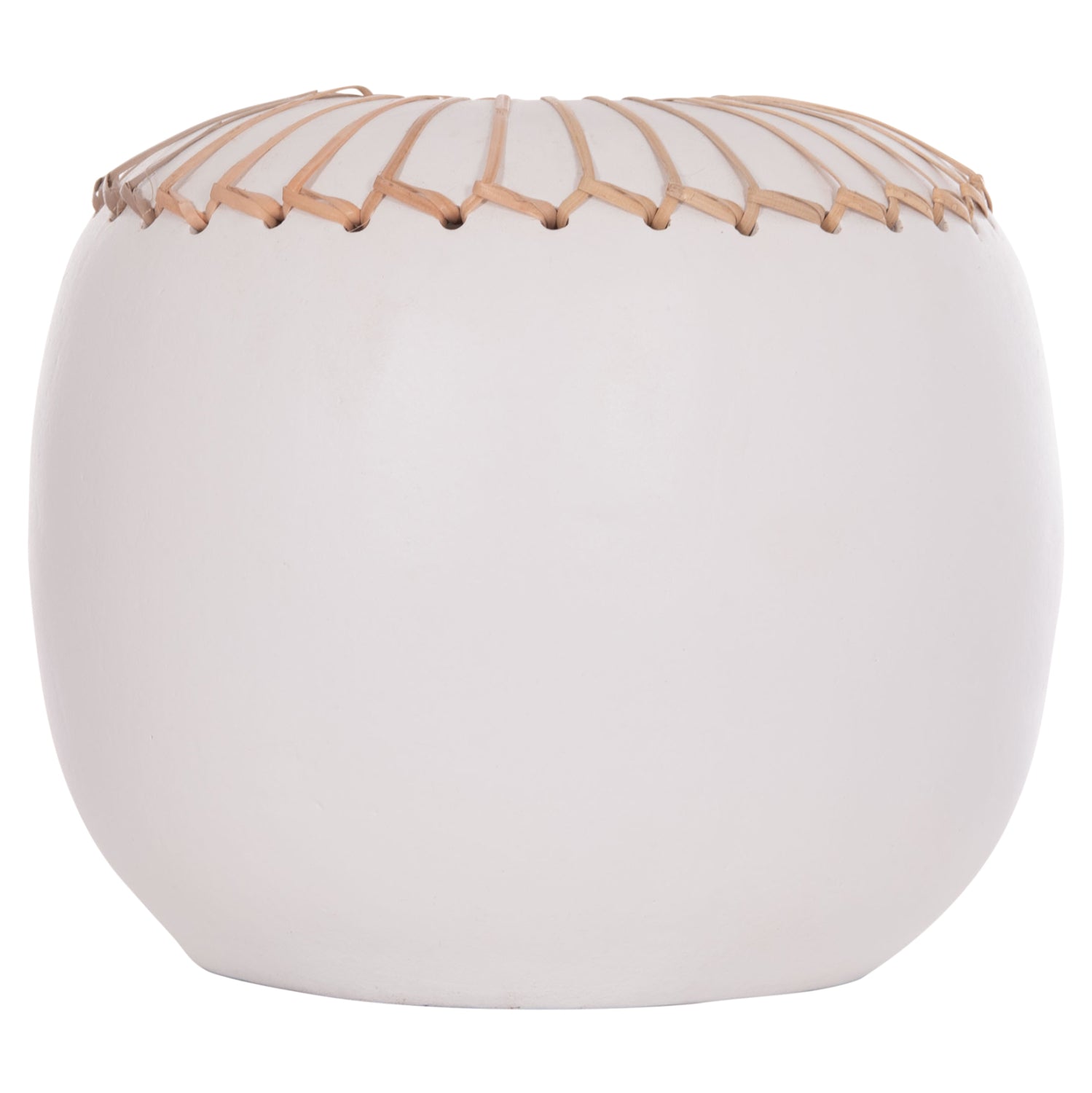 Декоративна ваза Lennox теракота в бяло -- φ22x20всм