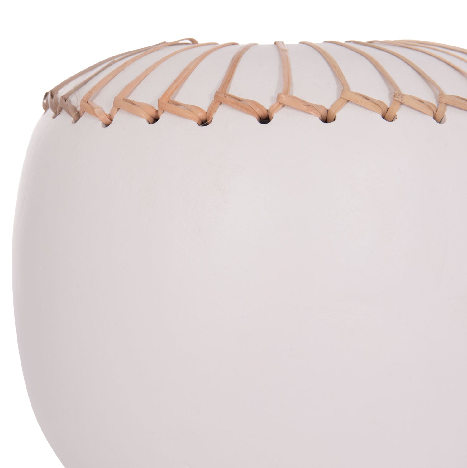 Декоративна ваза Lennox теракота в бяло -- φ22x20всм