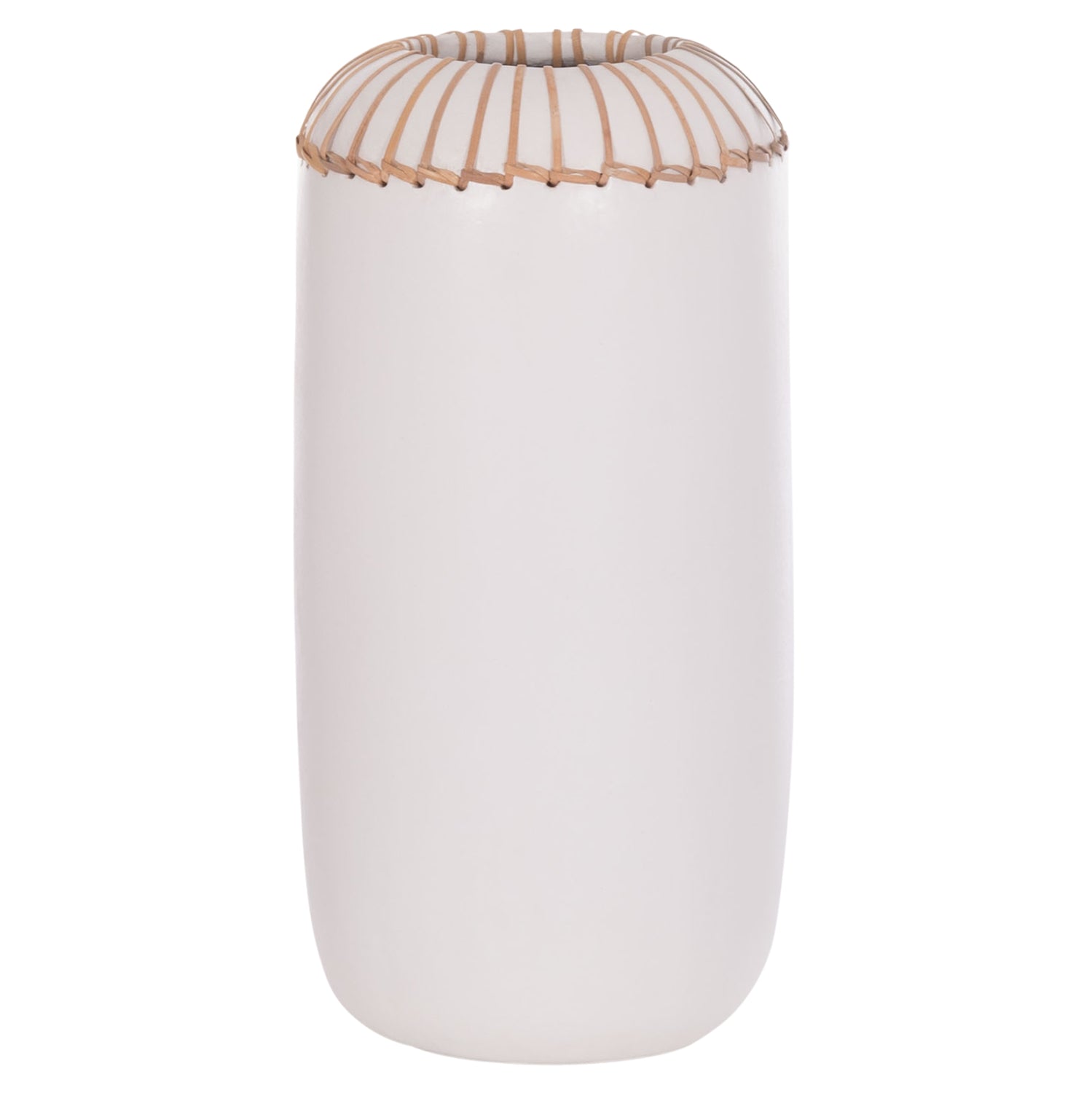 Декоративна ваза Lennox теракота в бяло -- φ18x33hсм