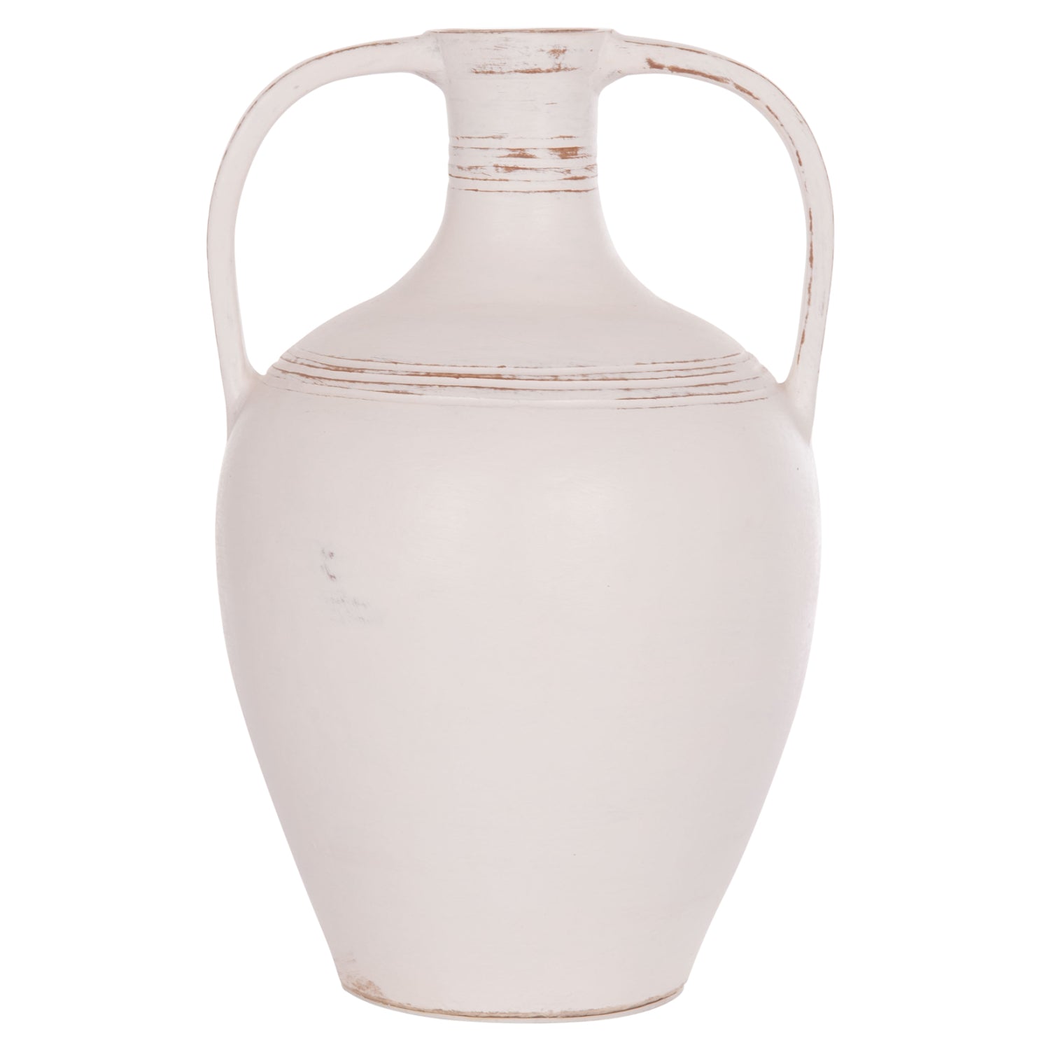 Декоративна амфора FEAX бял теракота--35х35х58см.