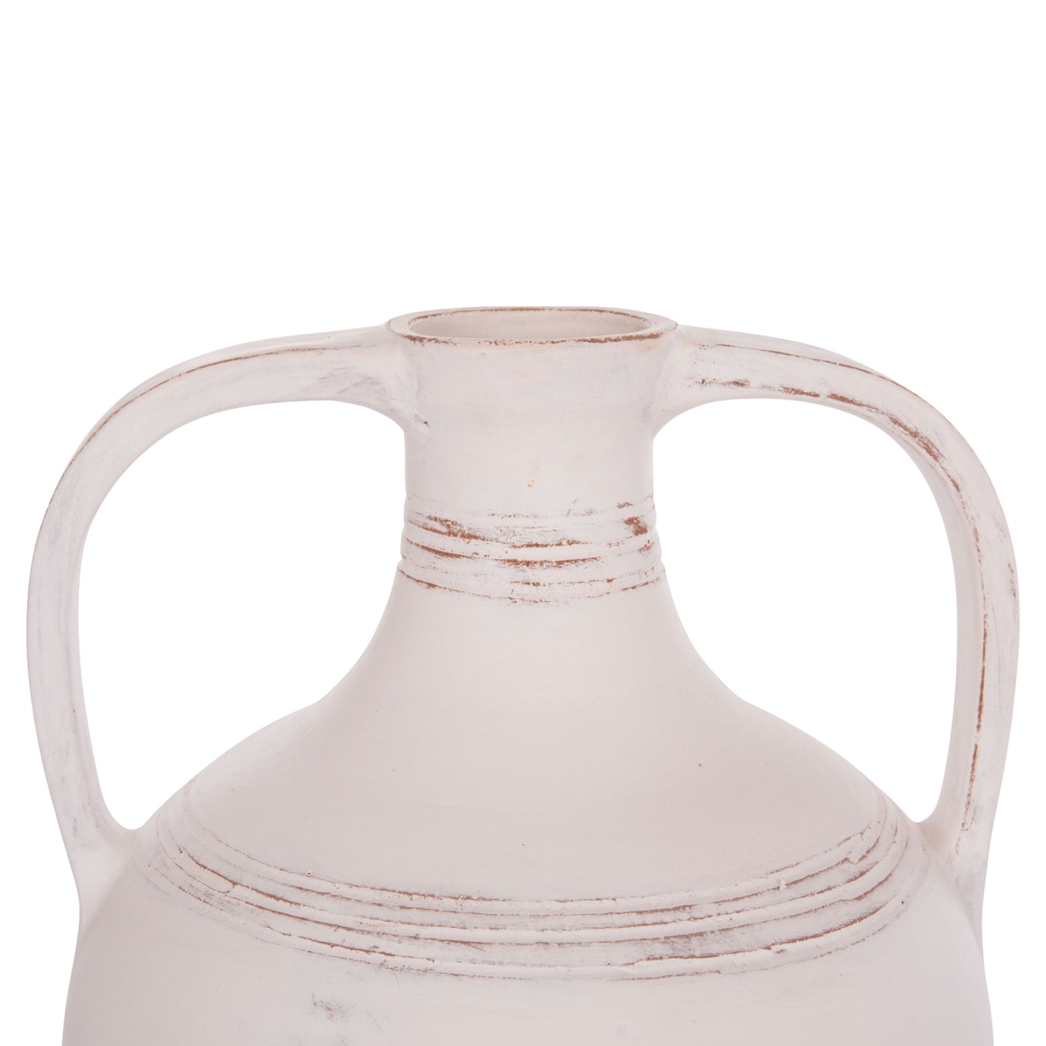 Декоративна амфора FEAX бял теракота--35х35х48см.