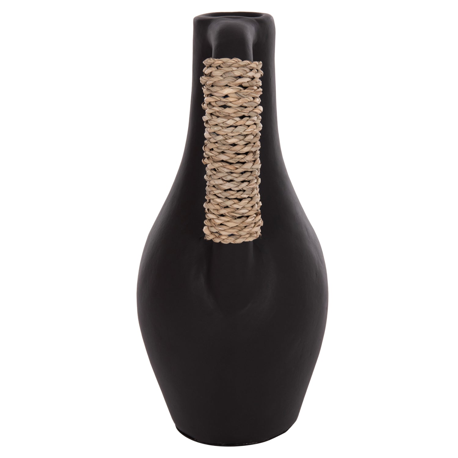Настолна декоративна ваза Cammer теракота в черно-ф18x39cm.