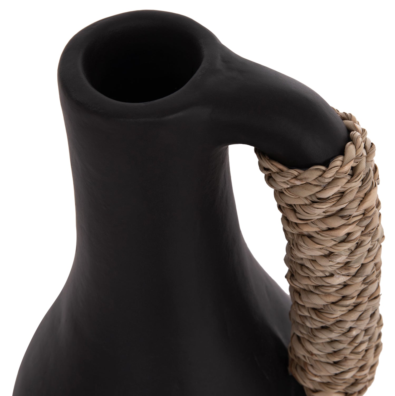 Настолна декоративна ваза Cammer теракота в черно-ф18x39cm.