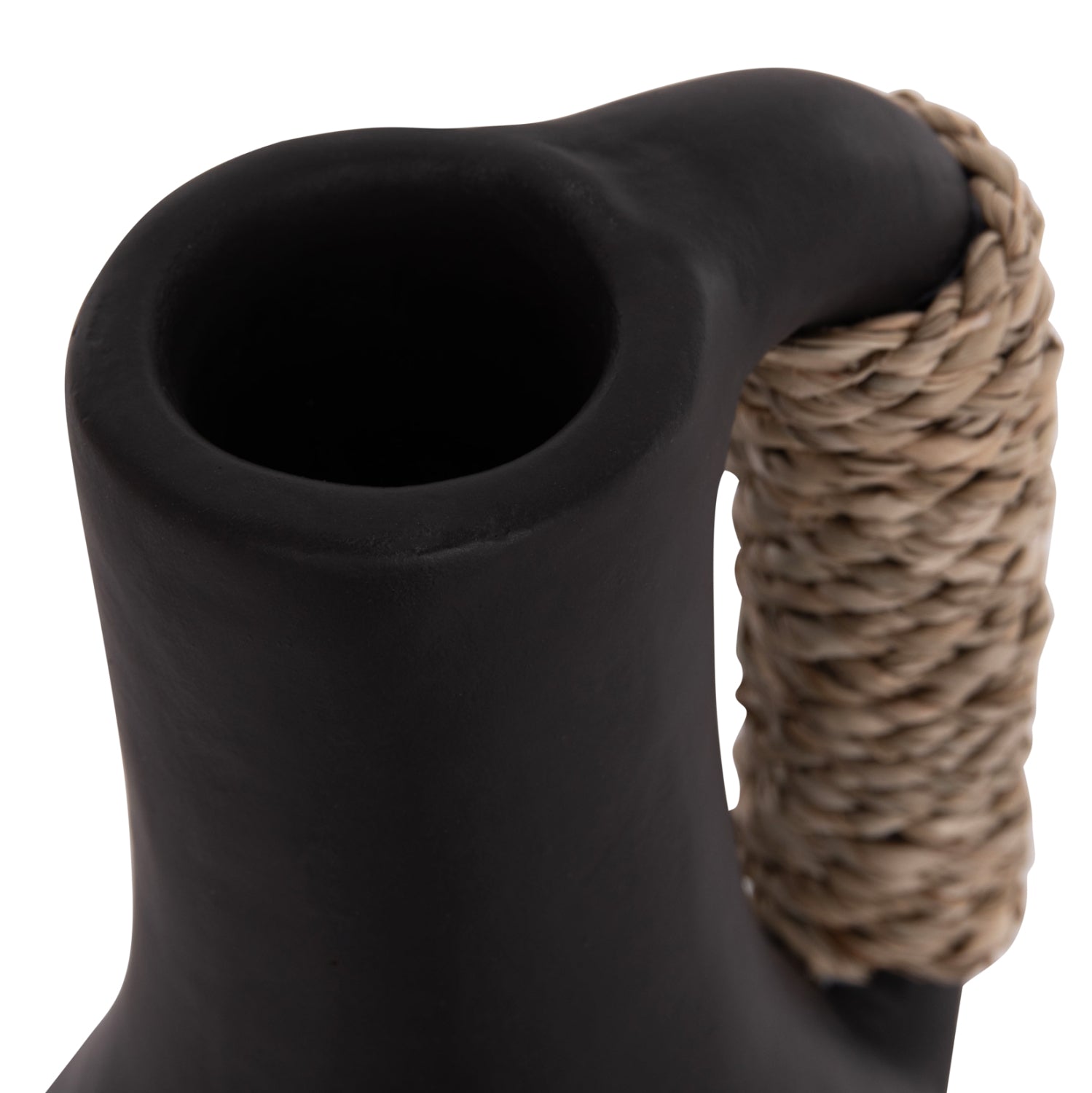 Настолна декоративна ваза Cammer теракота в черно-ф18x39cm.