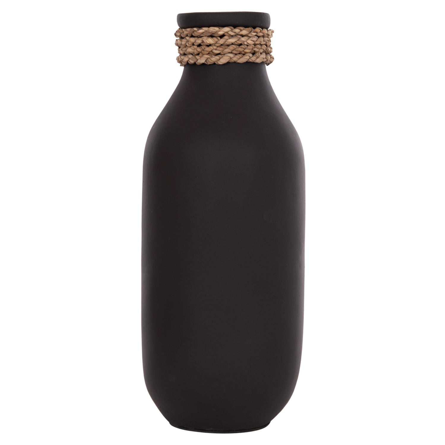 Настолна декоративна ваза от теракота Cammer в черно-ф13x34cm