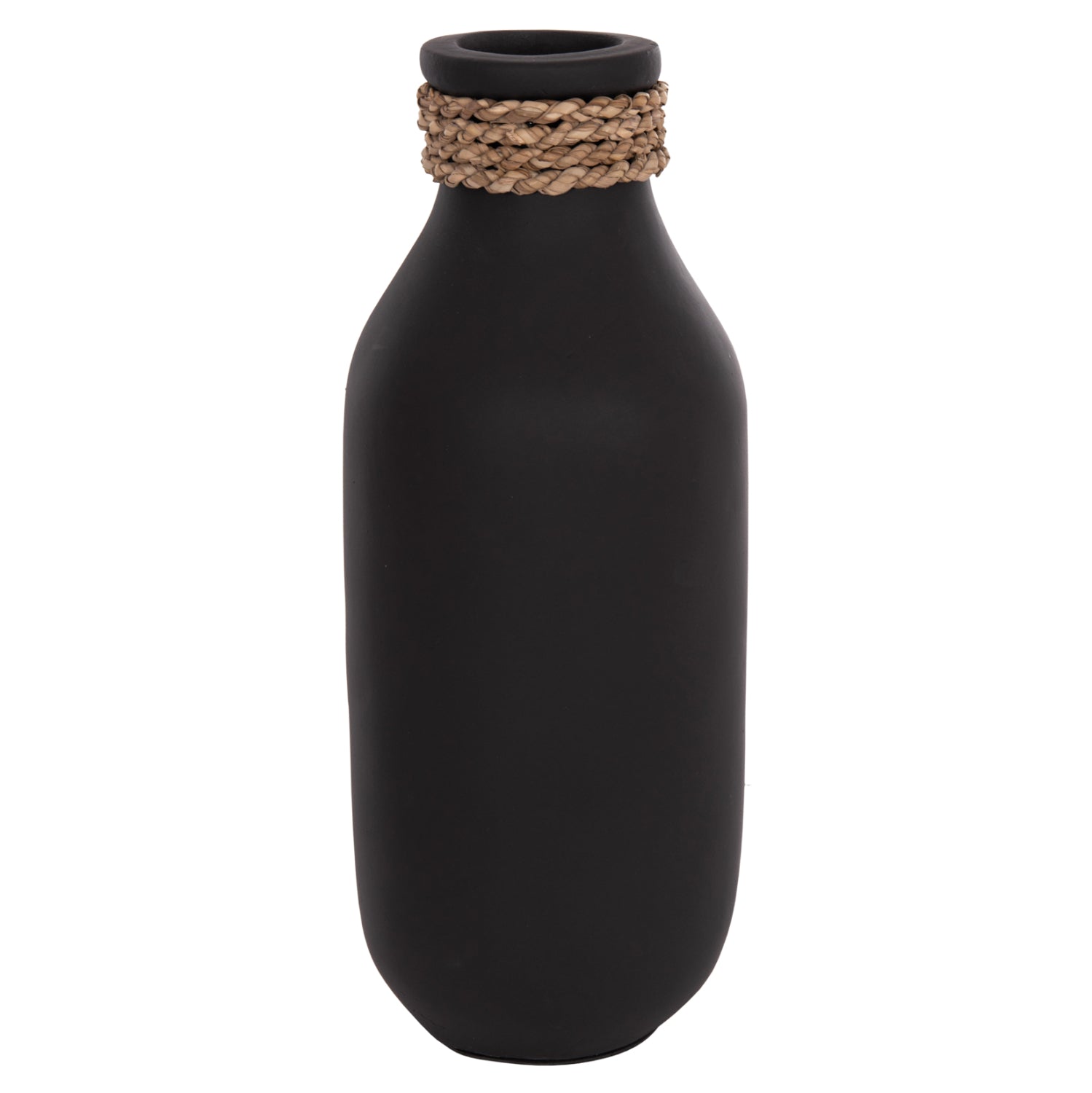 Настолна декоративна ваза от теракота Cammer в черно-ф13x34cm