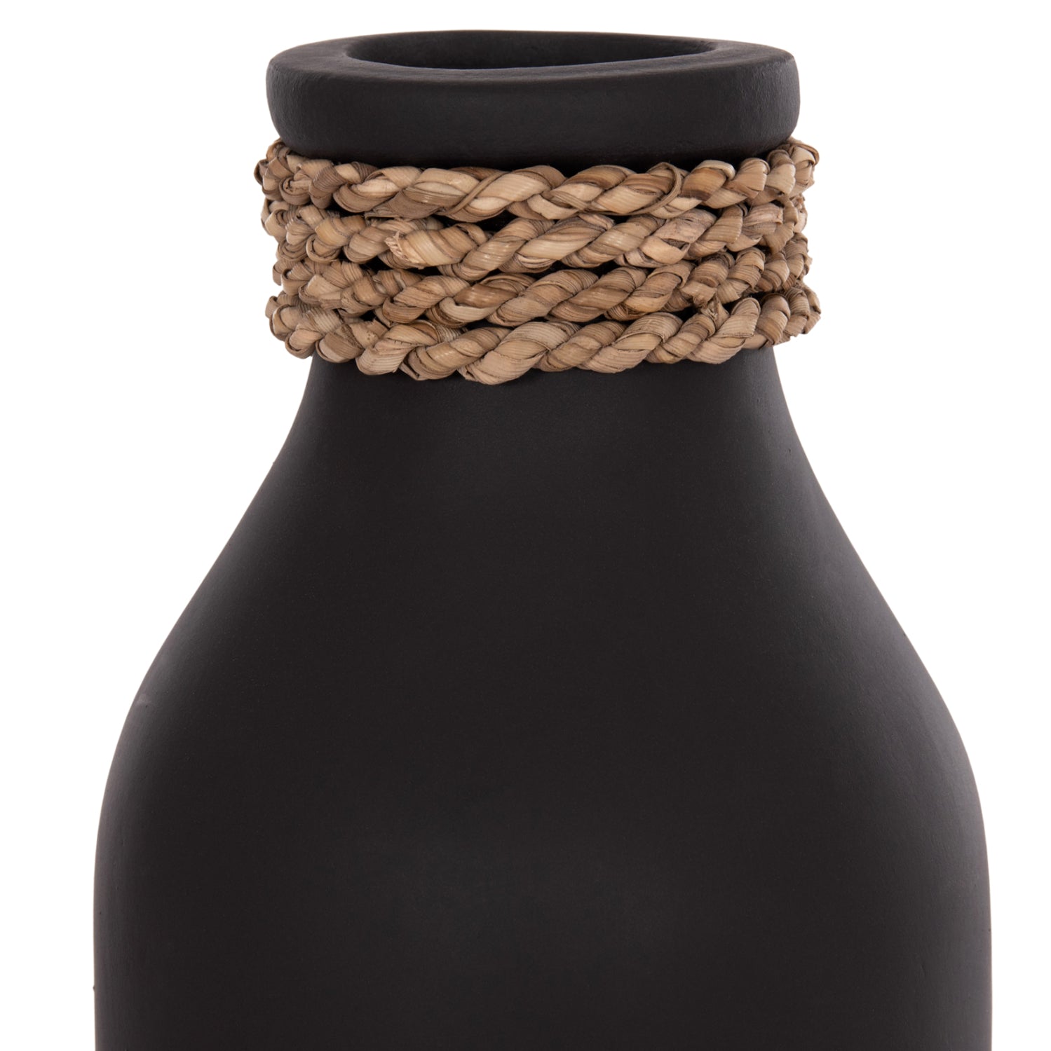 Настолна декоративна ваза от теракота Cammer в черно-ф13x34cm