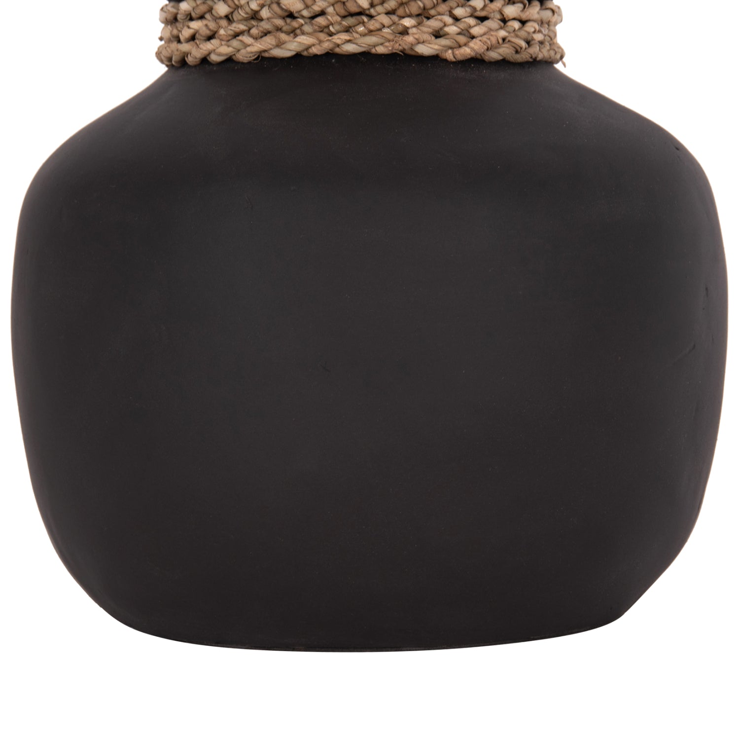 Декоративна ваза теракота CAMMER в черно-ф22x20cm.