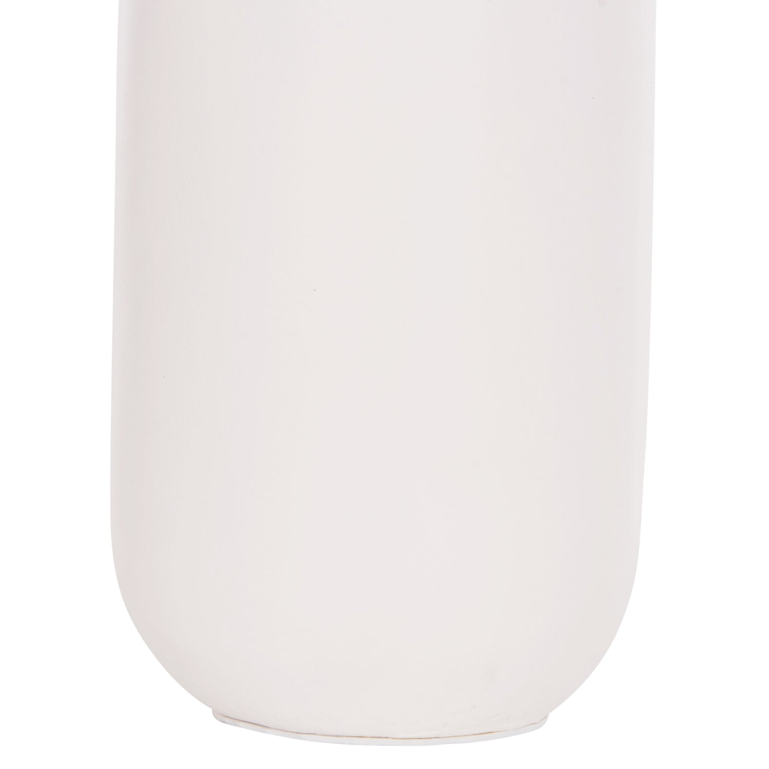 Декоративна ваза теракота в бяло -ф13x34cm.